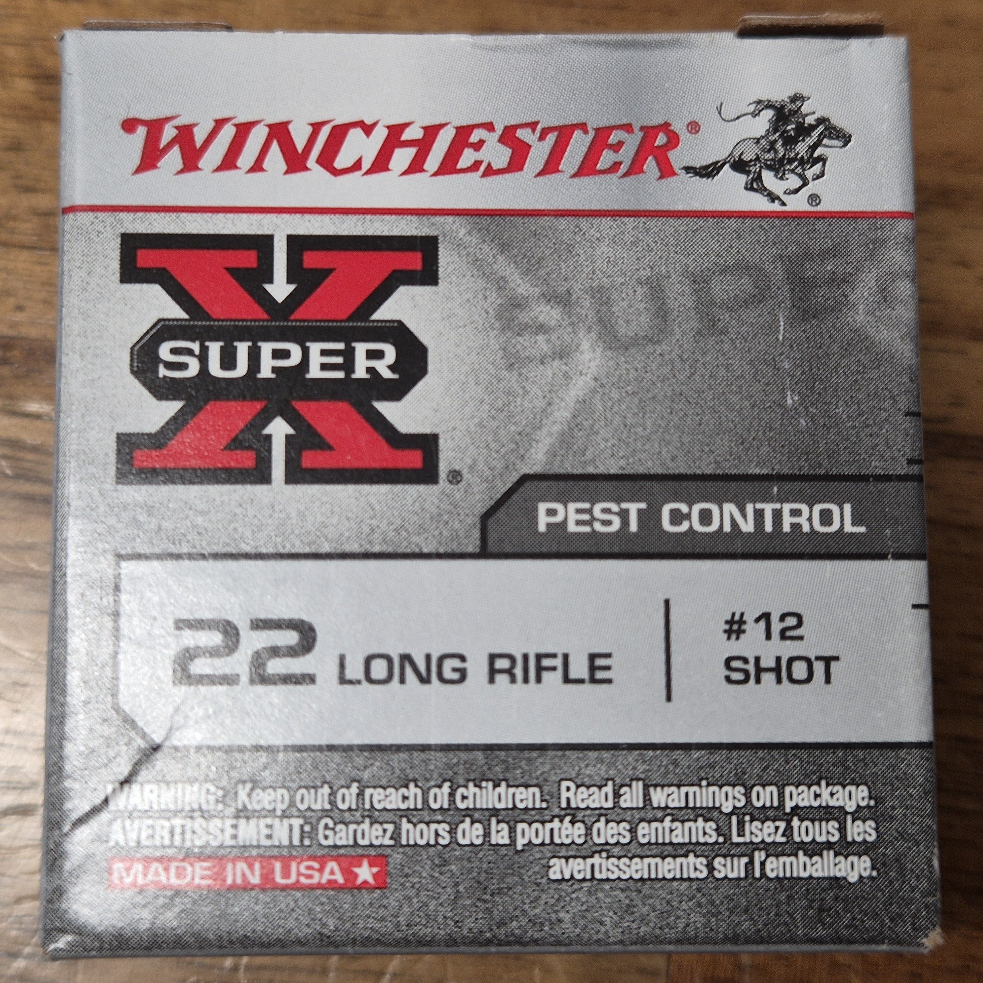 WINCHESTER SUPER X RAT SHOT 22LR 25GR 12 SHOT - 50PK