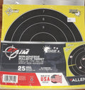 EZ AIM NON-ADHESIVE BULLSEYE TARGET 25PK