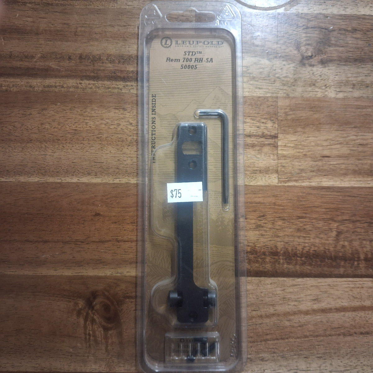 LEUPOLD STD ONE PEICE REM 700 BLACK GLOSS