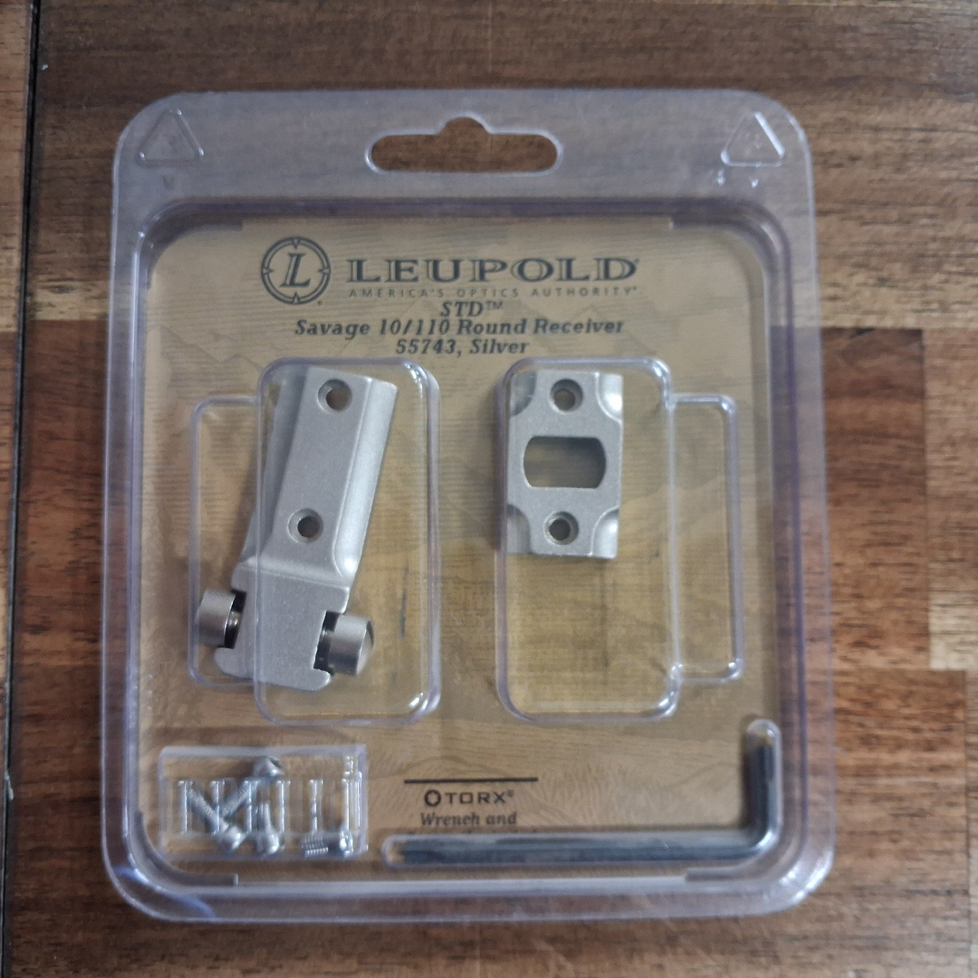 LEUPOLD 2 PIECE STD SAVAGE 10/110 ROUND RECIEVER SILVER