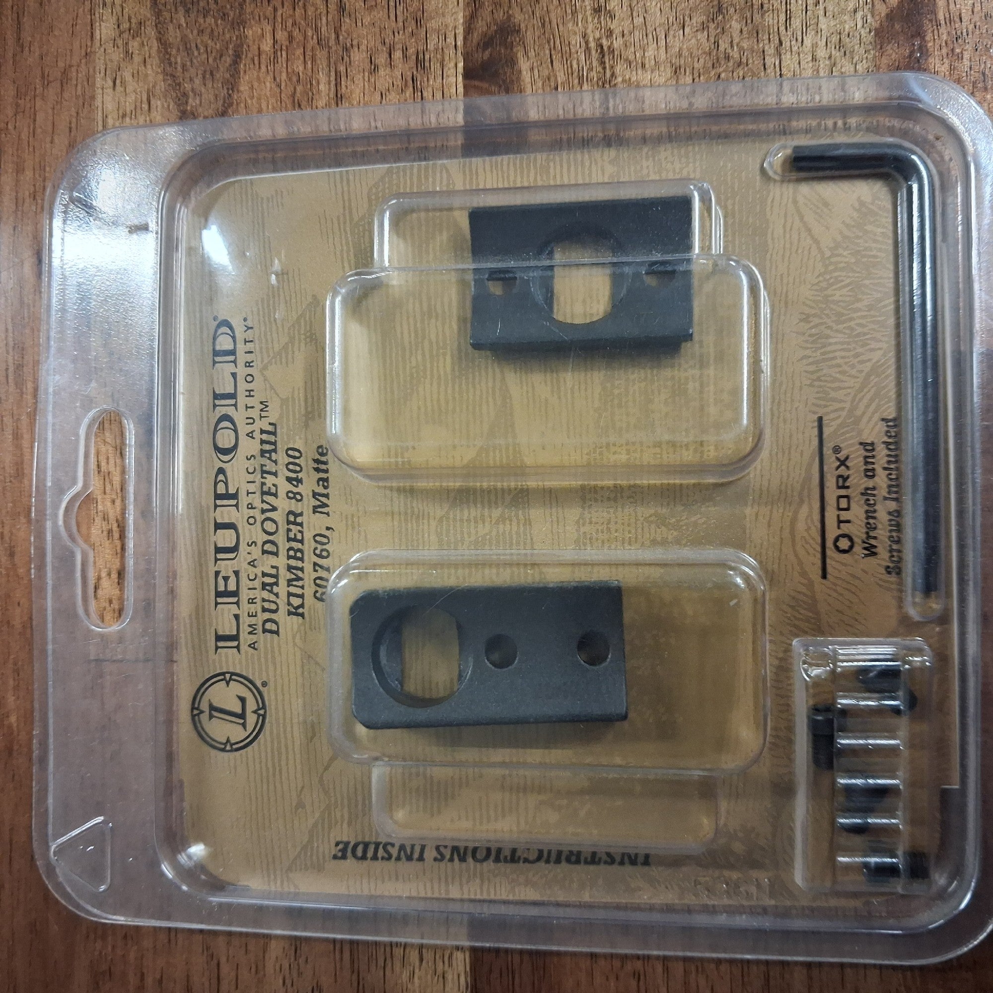LEUPOLD 2 PIECE BASE DUAL DOVETAIL KIMBER 8400 BLACK