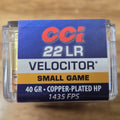 CCI 22LR VELOCITOR 40GR HP HV