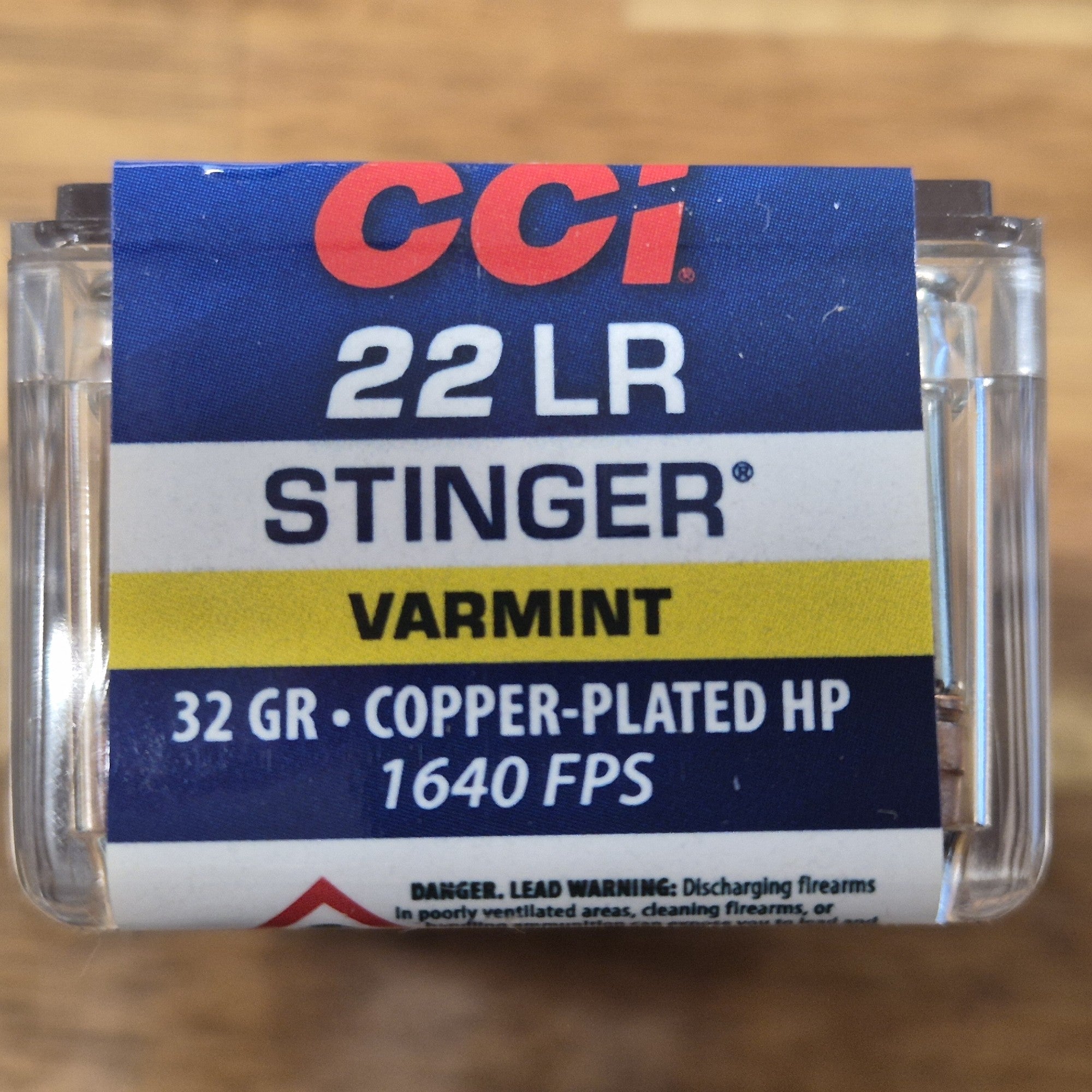 CCI 22LR STINGER 32GR CPHP 1640FPS • PACK 50