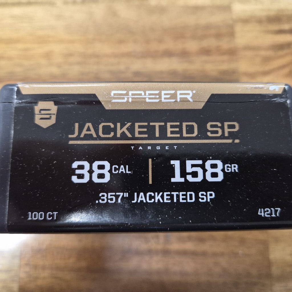 SPEER JACKETED SPFT POINT TARGET 38 CAL 158 GR 100PK