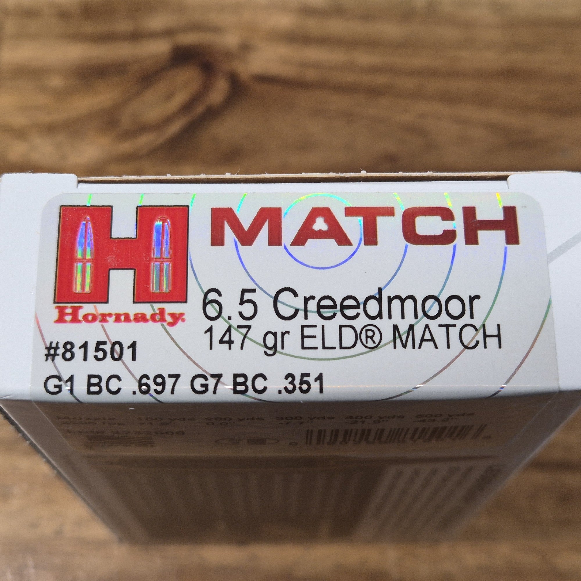HORNADY 6.5 CREEDMOOR 147 GR ELD-M 20 PK
