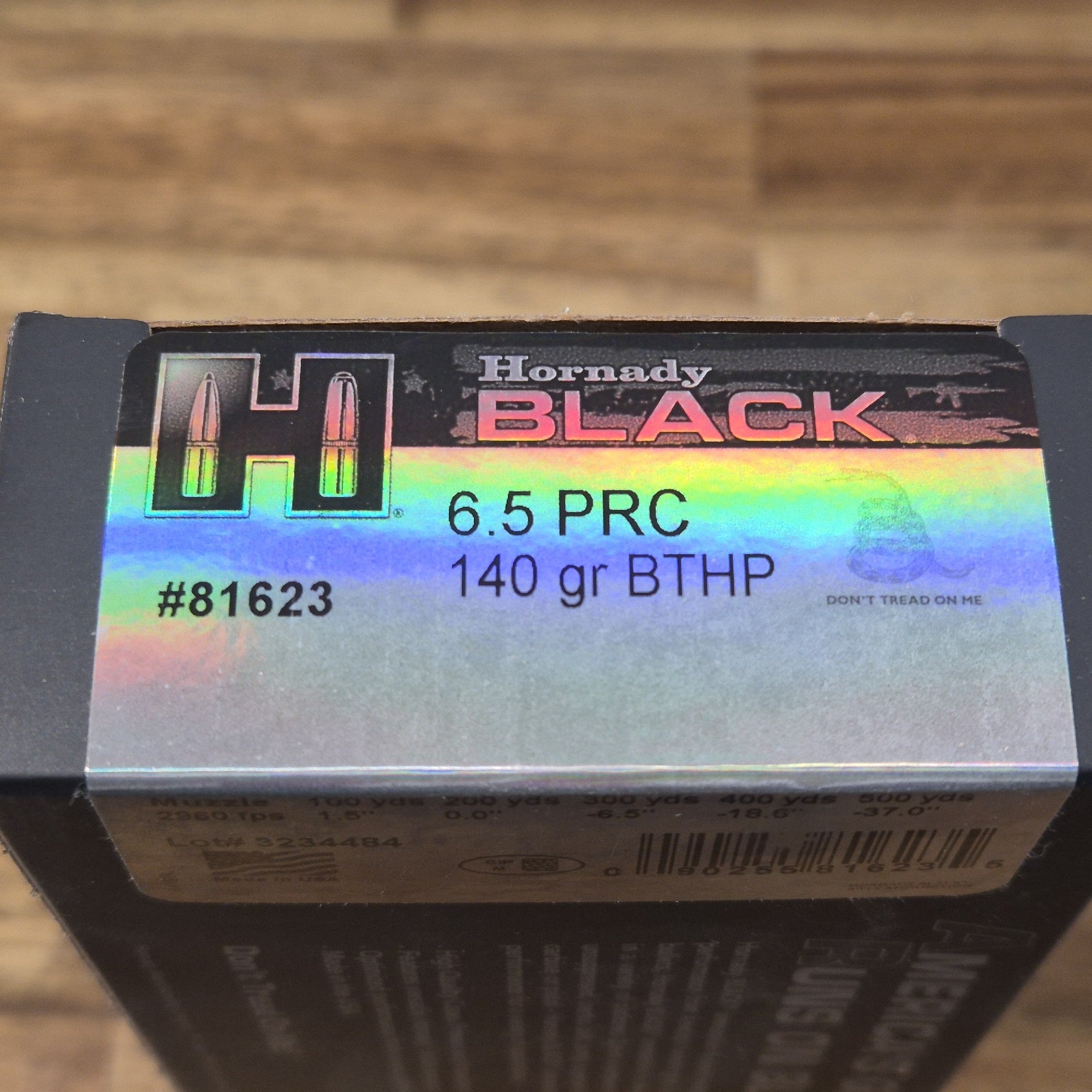HORNADY 6.5 PRC 140 GR BTHP BLK 20 PK
