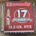 HORNADY 17 HMR 15.5 GR NTX 50 PK