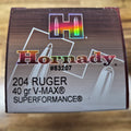 HORNADY 204 RUGER 40 GR VMAX 50 PK