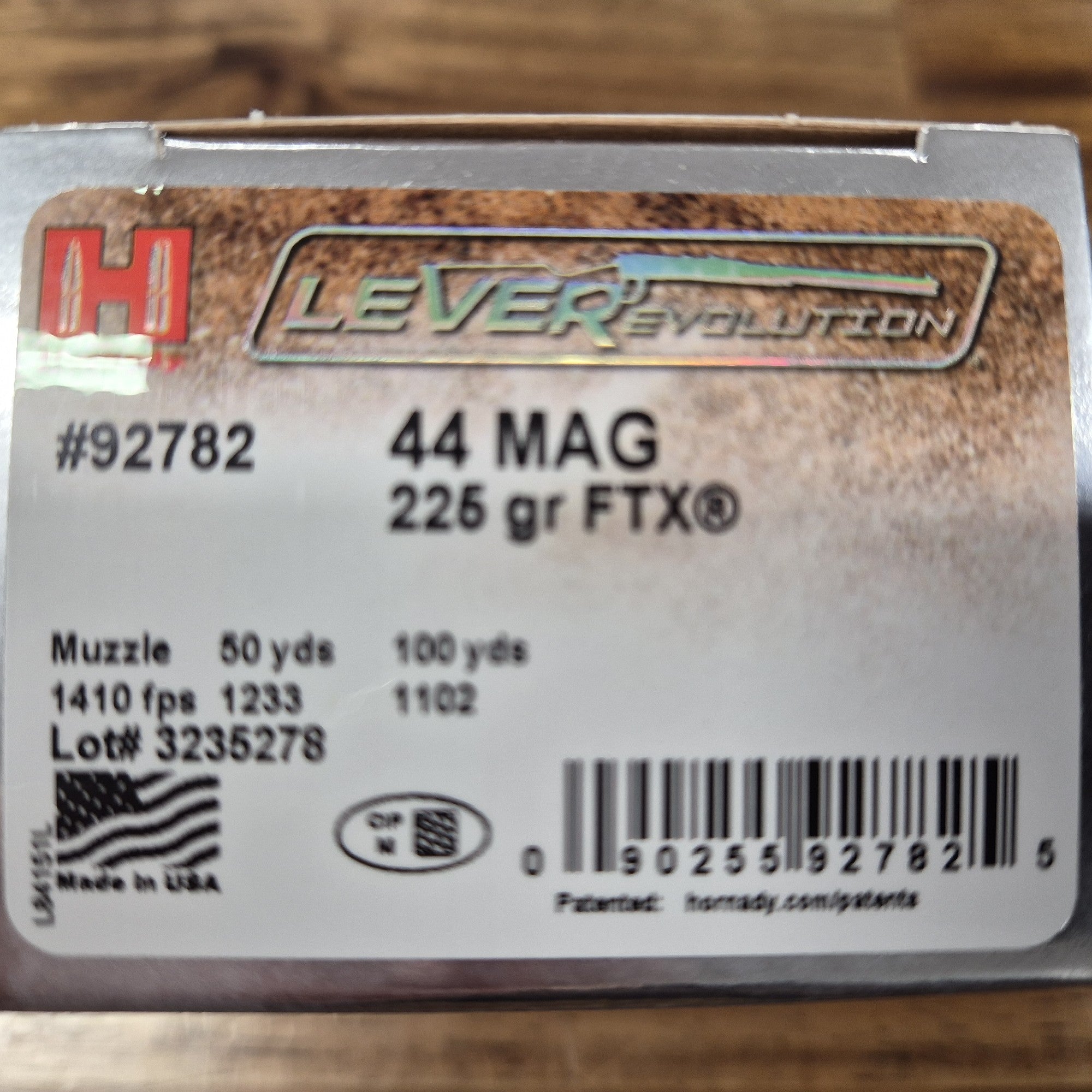 HORNADY 44 MAG 225 GR FTX LVREV 20 PK