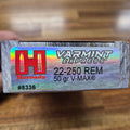 HORNADY 22-250 REM 50 GR VMAX 20 PK
