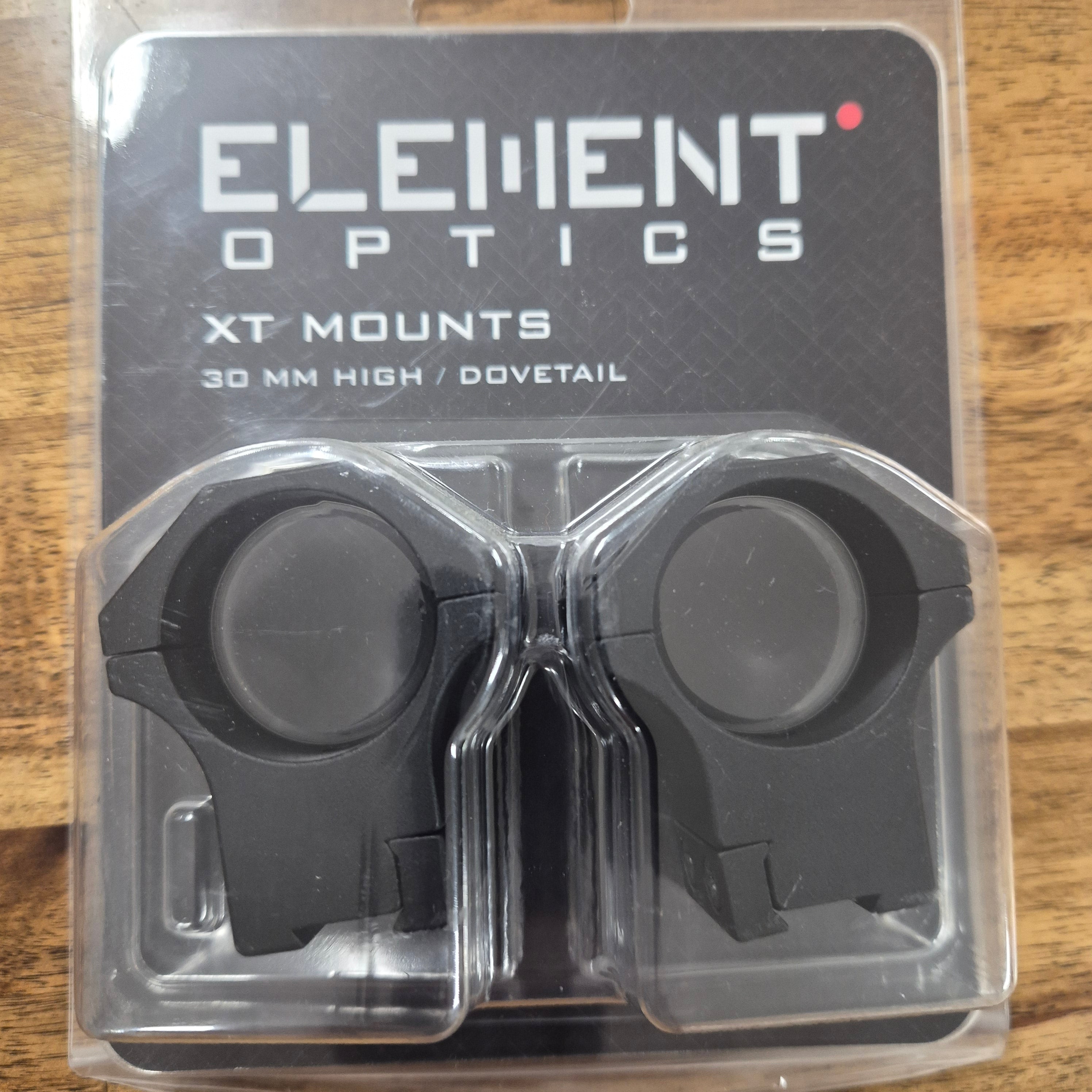 ELEMENT OPTICS XT MOUNTS (30MM, HIGH, DOVETAIL)