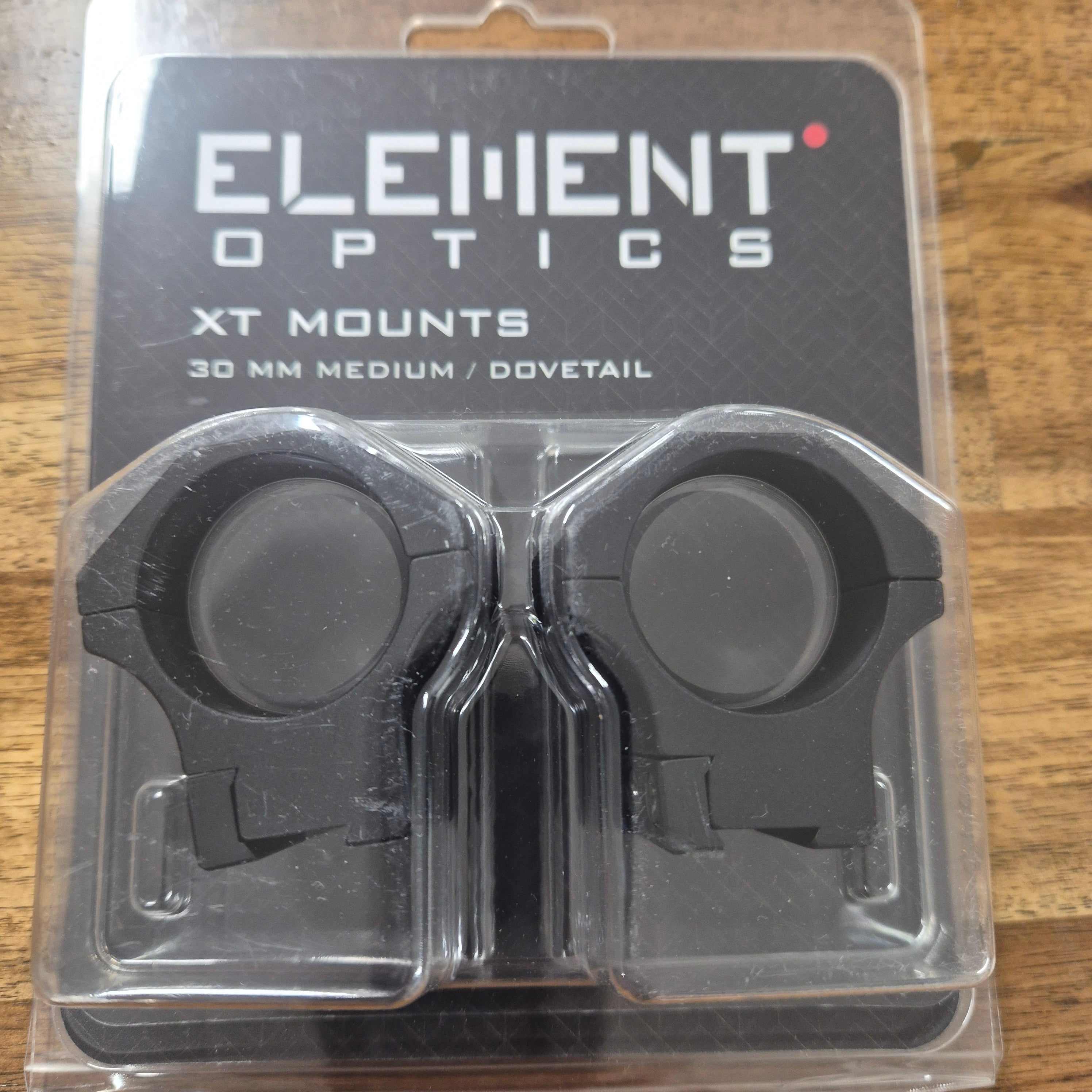 ELEMENT OPTICS XT MOUNTS (30MM, MED., DOVETAIL) 2