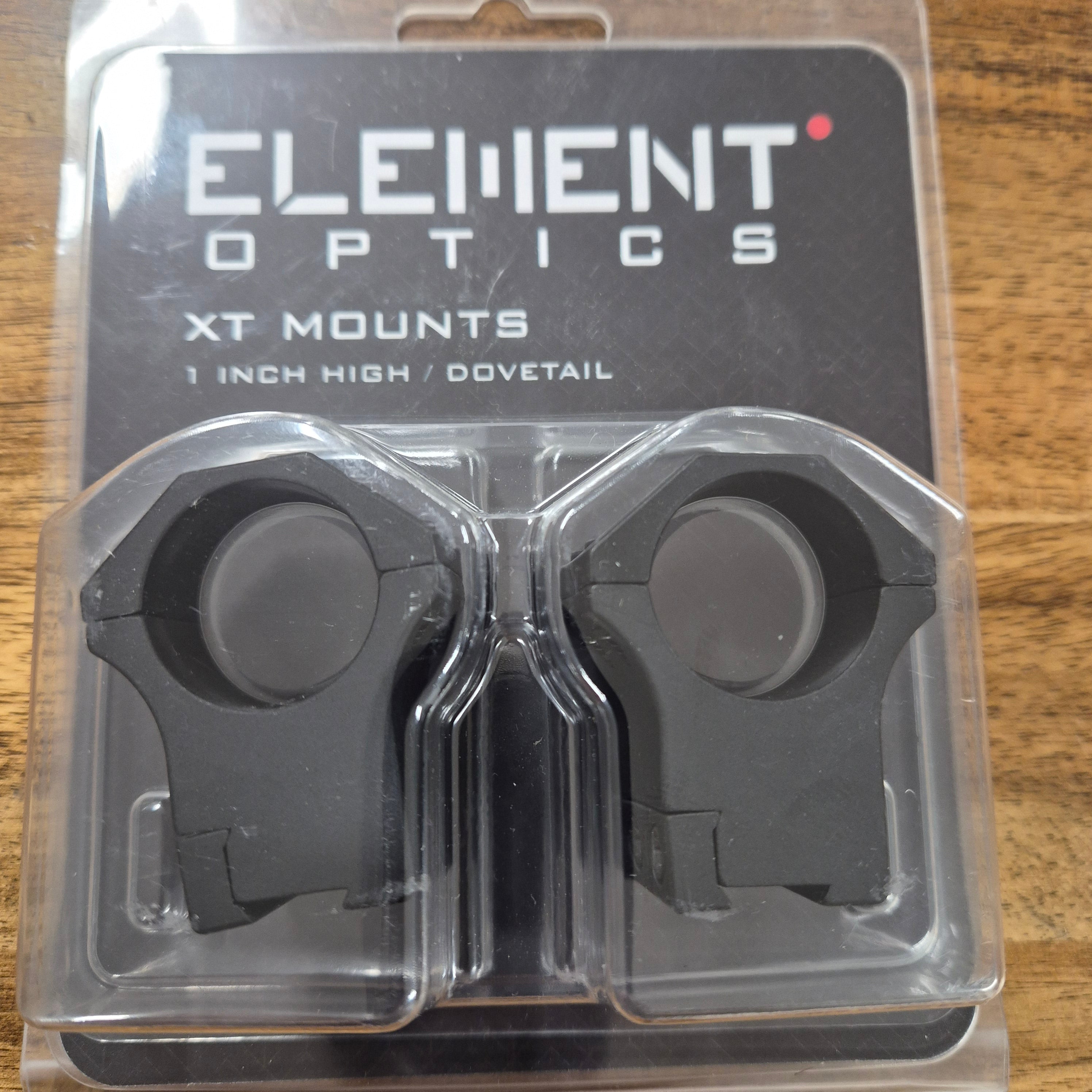 ELEMENT OPTICS XT MOUNTS (1", HIGH, DOVETAIL)