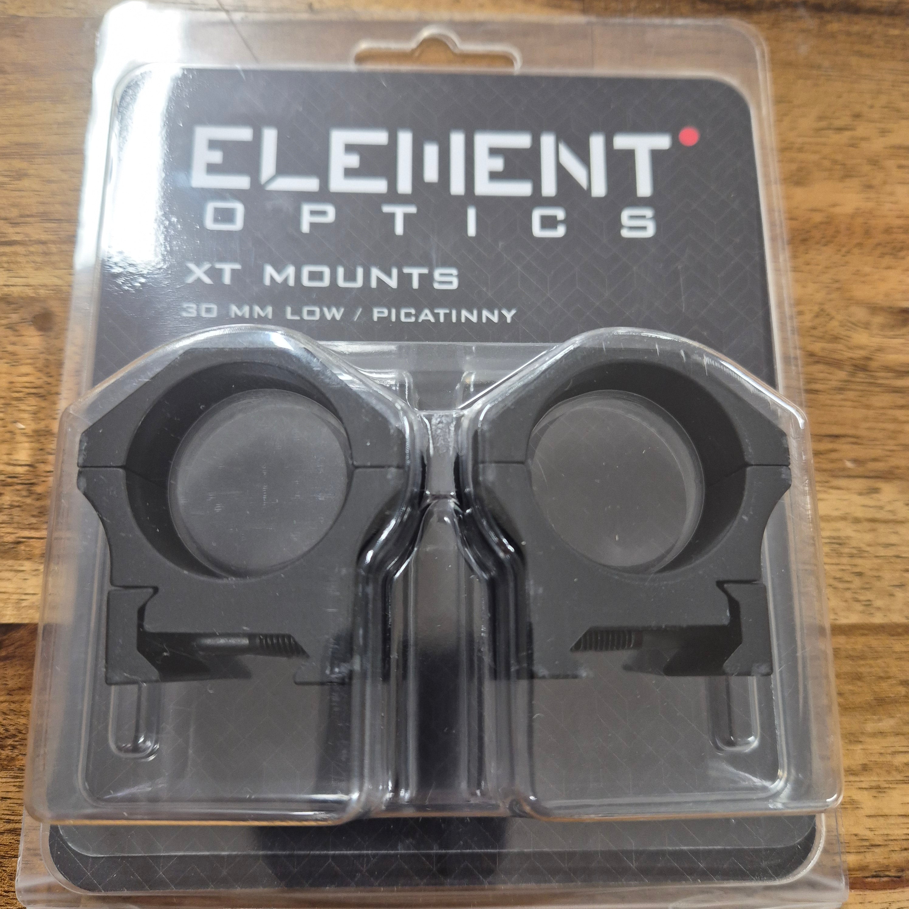 ELEMENT OPTICS XT MOUNTS (30MM, LOW, PICATINNY)