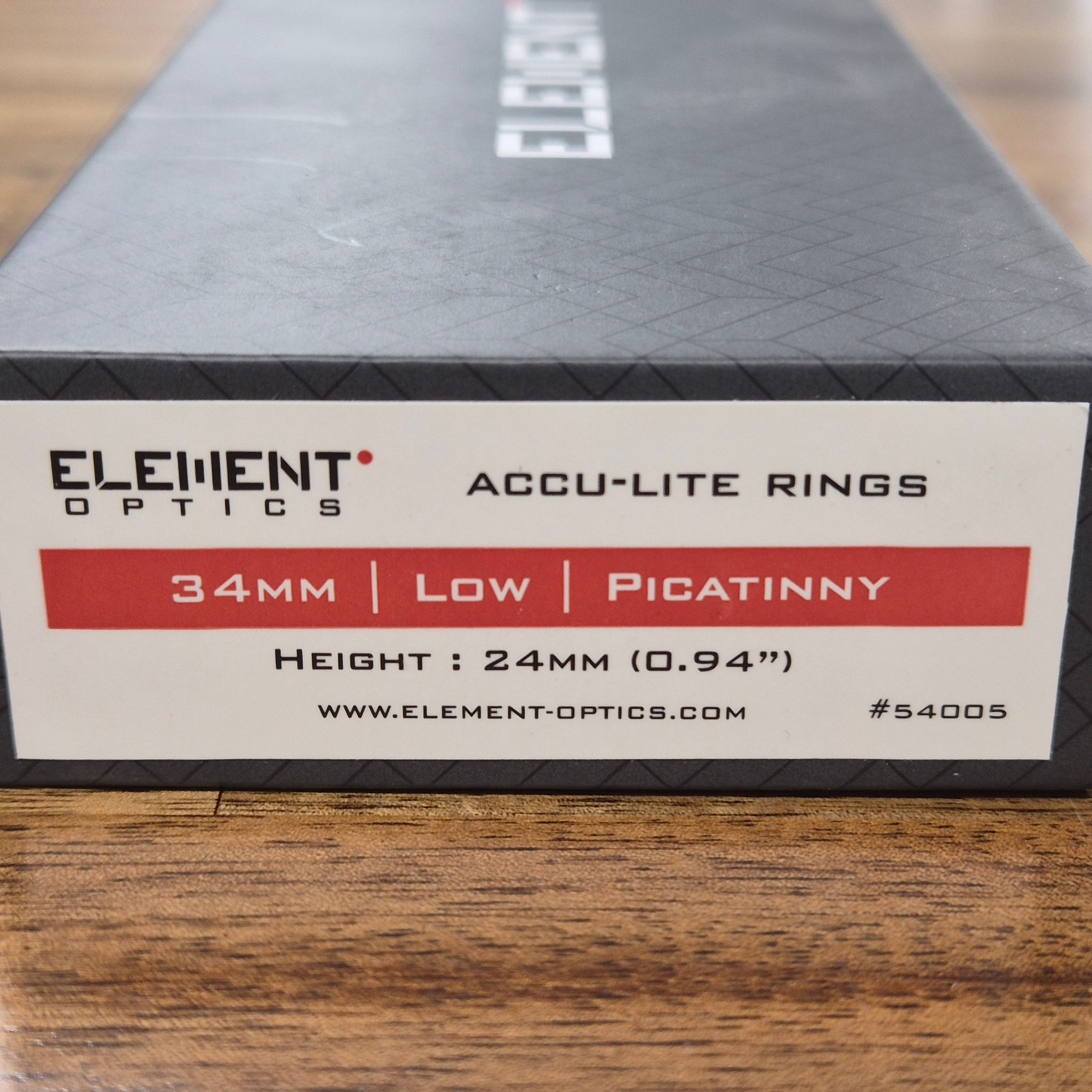 ELEMENT OPTICS ACCU-LITE MOUNTS (34MM, LOW (24MM))