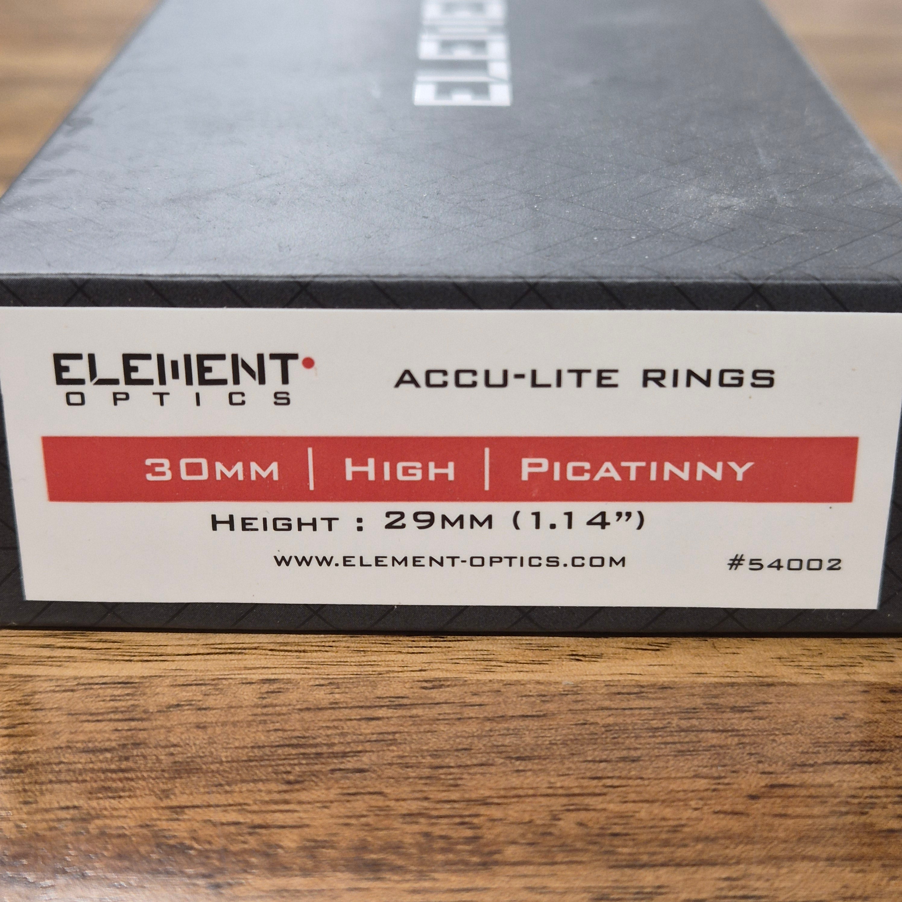 ELEMENT OPTICS ACCU-LITE MOUNTS (30MM, HIGH (29MM))
