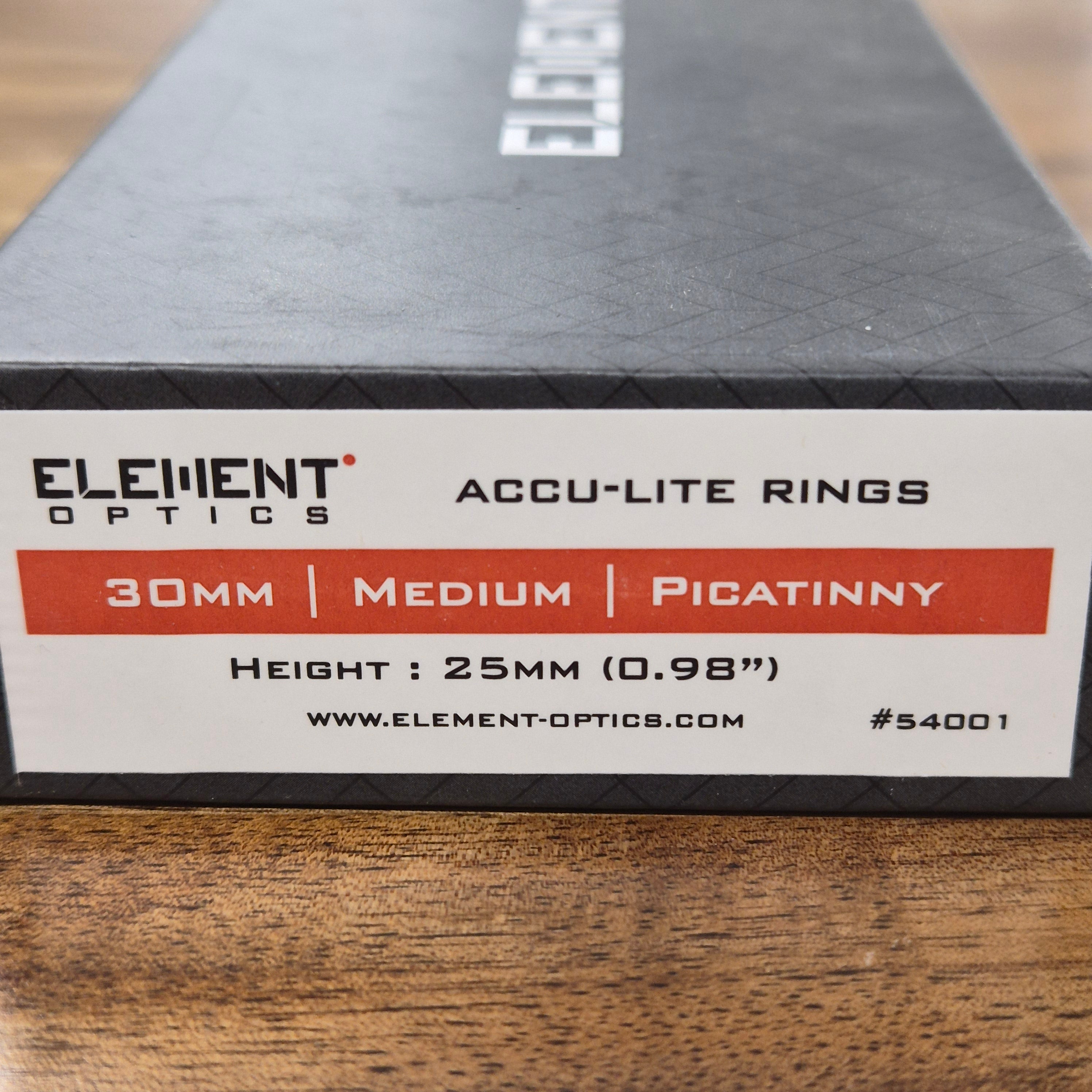 ELEMENT OPTICS ACCU-LITE MOUNTS (30MM, MED (25MM))