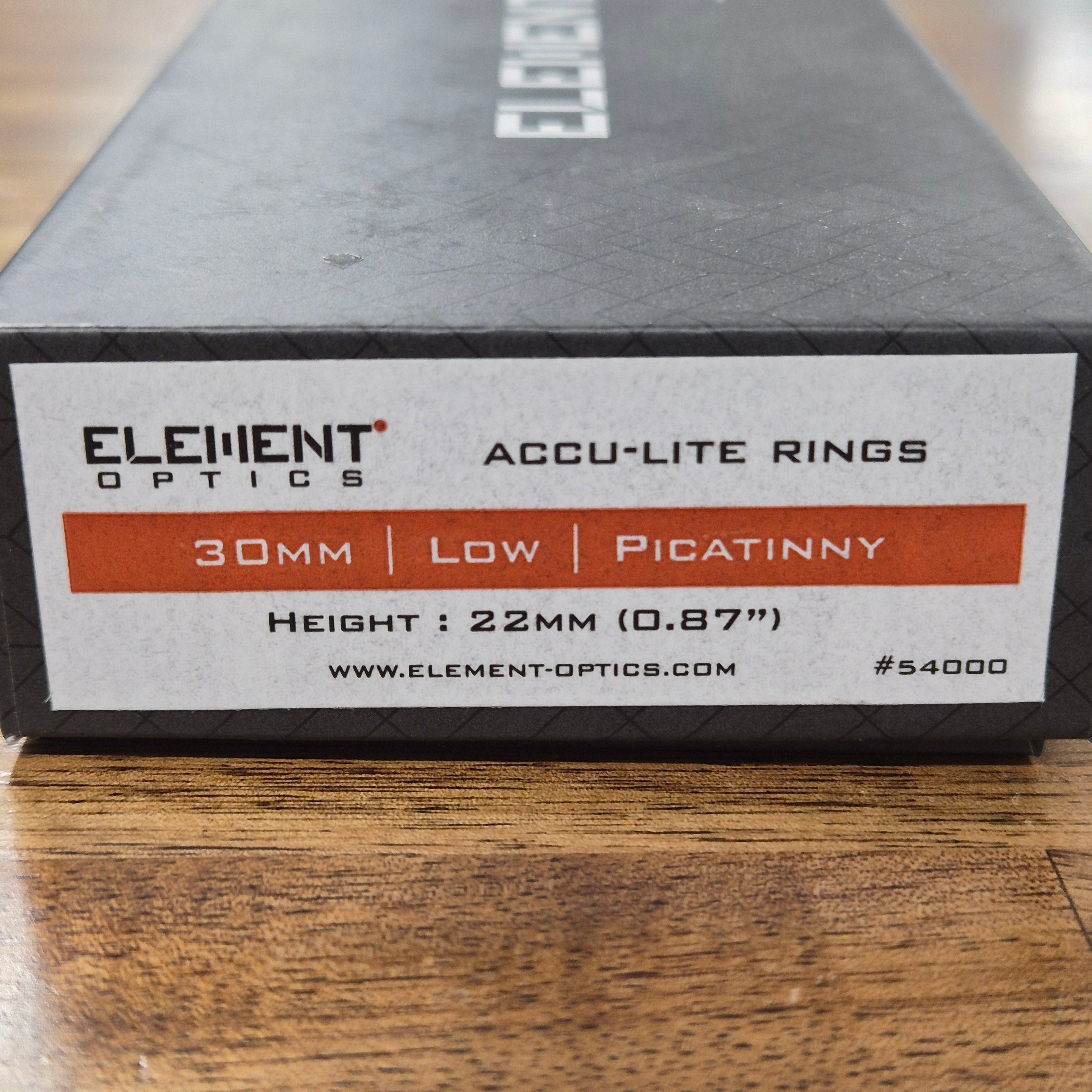 ELEMENT OPTICS ACCU-LITE MOUNTS (30MM, LOW (22MM))