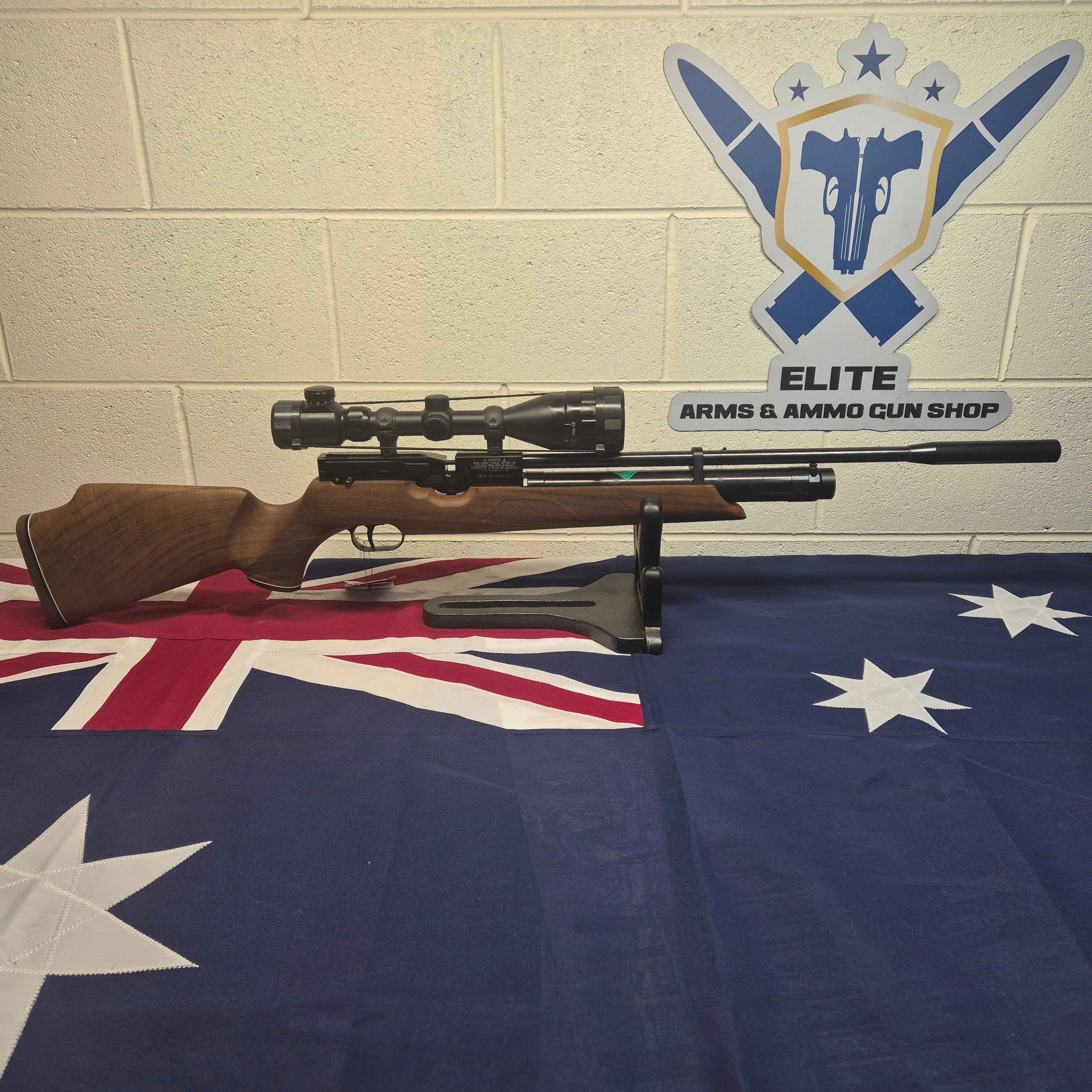 WEIHRAUCH HW 100 22 AIR WITH 2 MAGAZINES & 4-16X56 SCOPE **$1500 ONO**