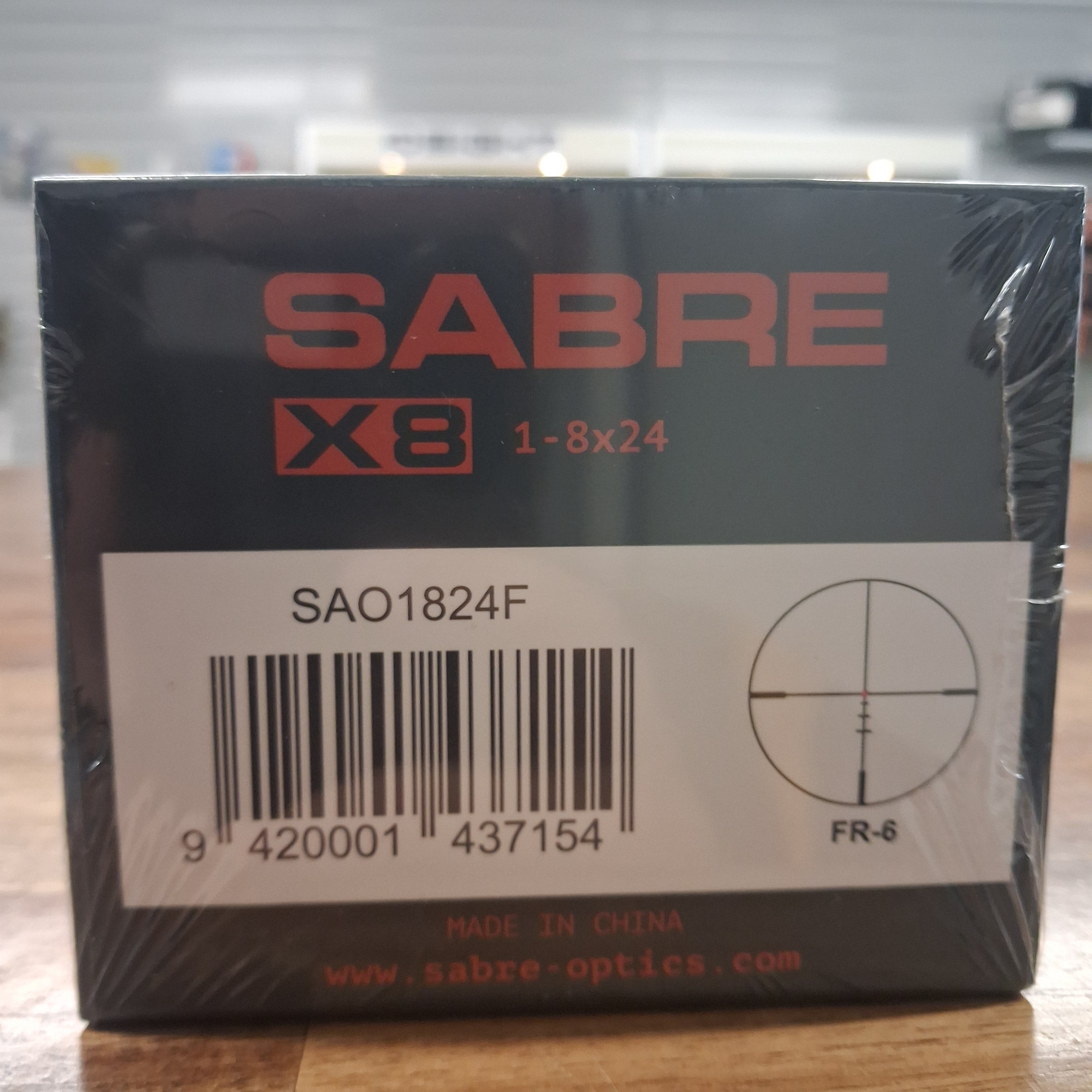 SABRE X8 1-8X24 FIBER RETICLE