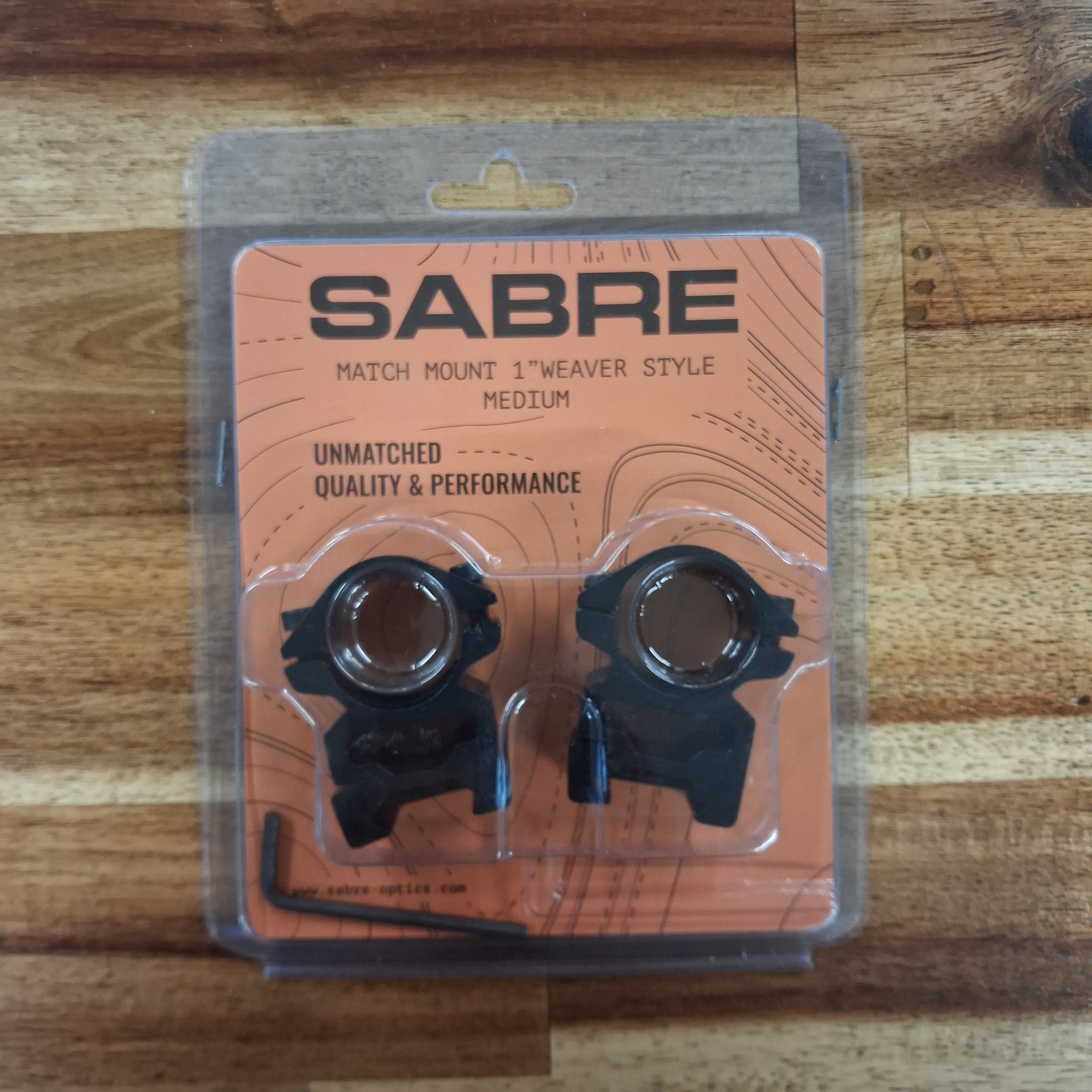 SABRE 1 INCH WEAVER MATCH MOUNT MEDIUM