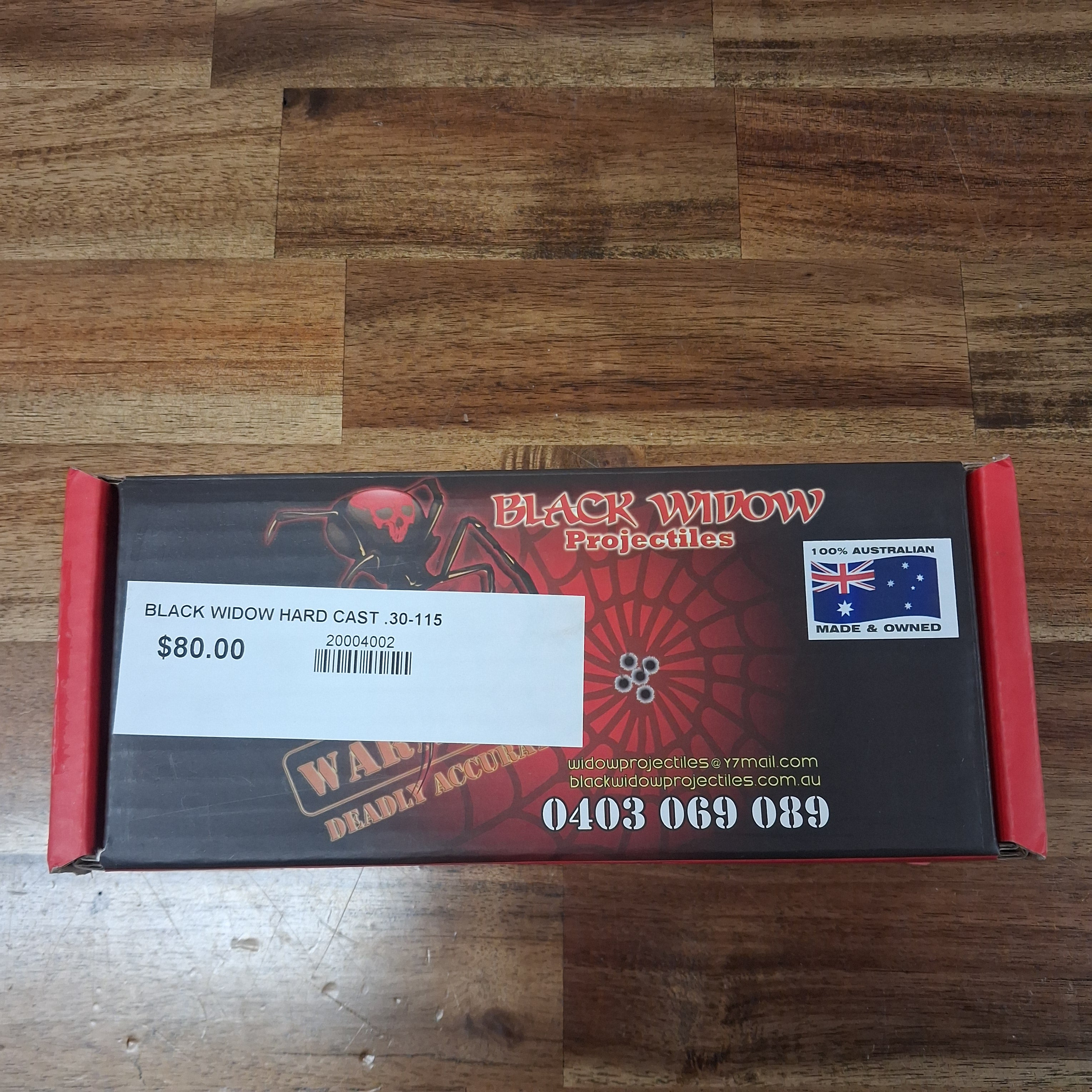 BLACK WIDOW HARD CAST .30-115 RN BB SIZE 309 500PK