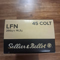 S&B SELLIER & BELLOT 45 LONG COLT 250 GRAIN LFN AMMO 50 RD