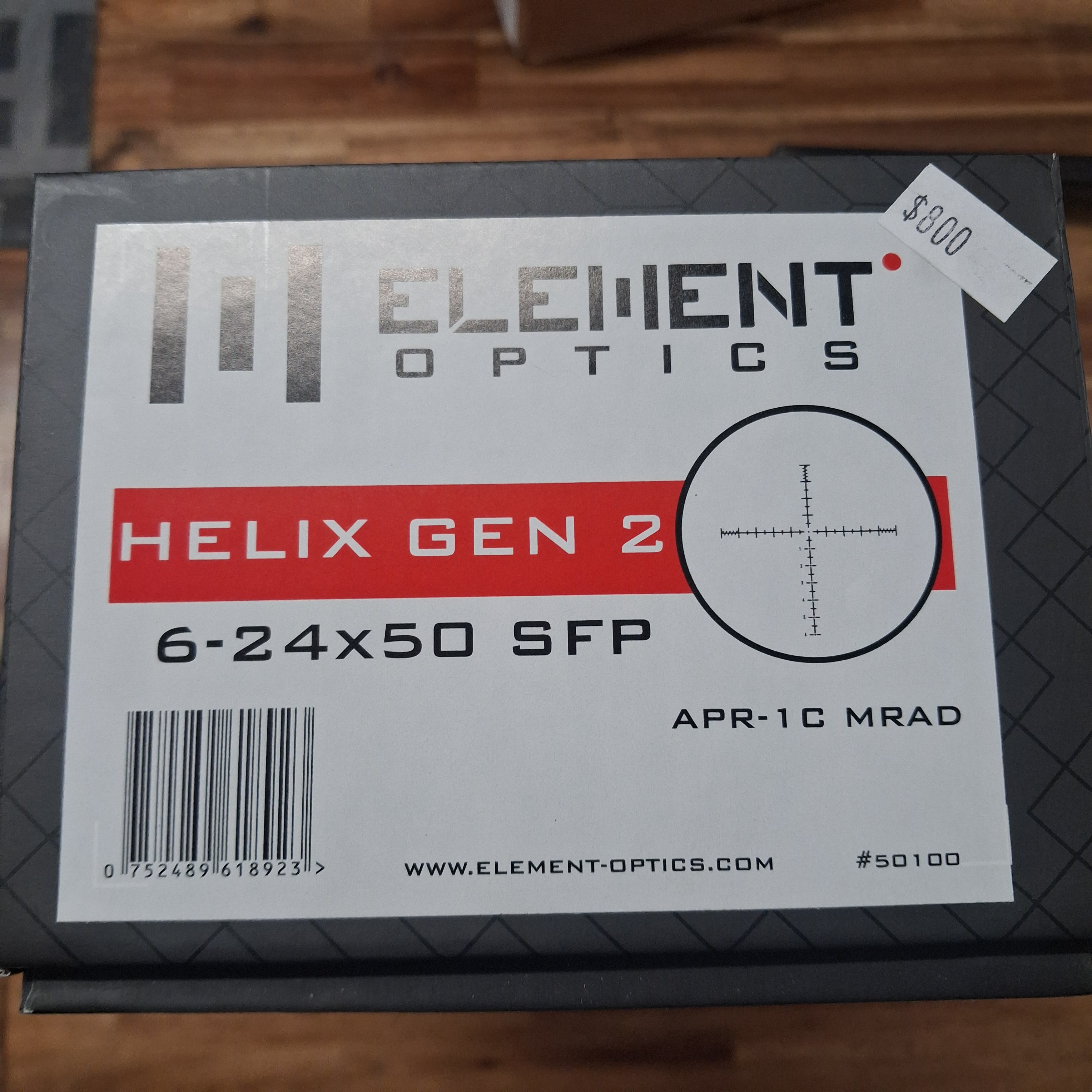 ELEMENT OPTICS HELIX GEN2 6-24X50 SFP APR-1C MRAD