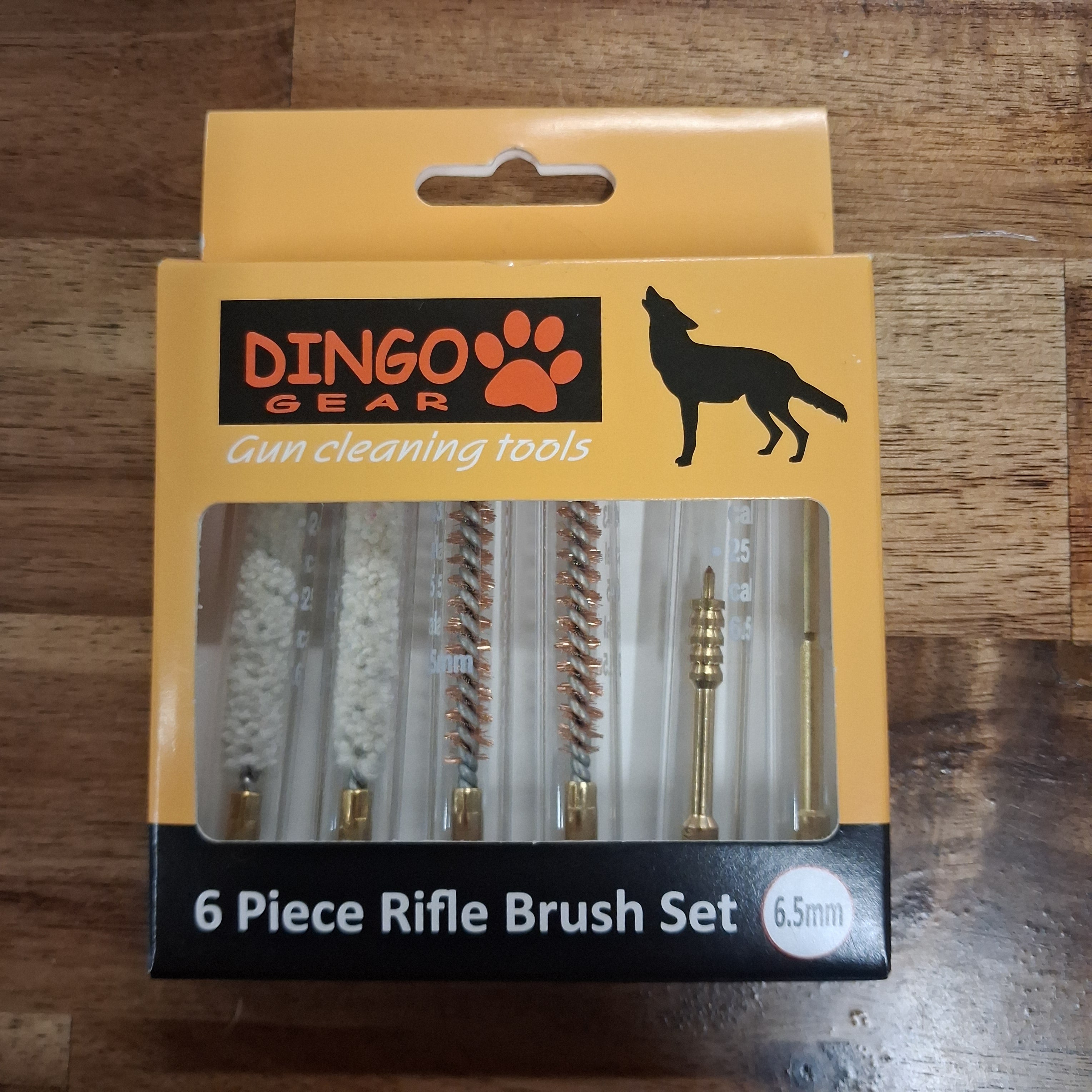 DINGO GEAR BRUSH SET 6.5MM RIFLE 6PC