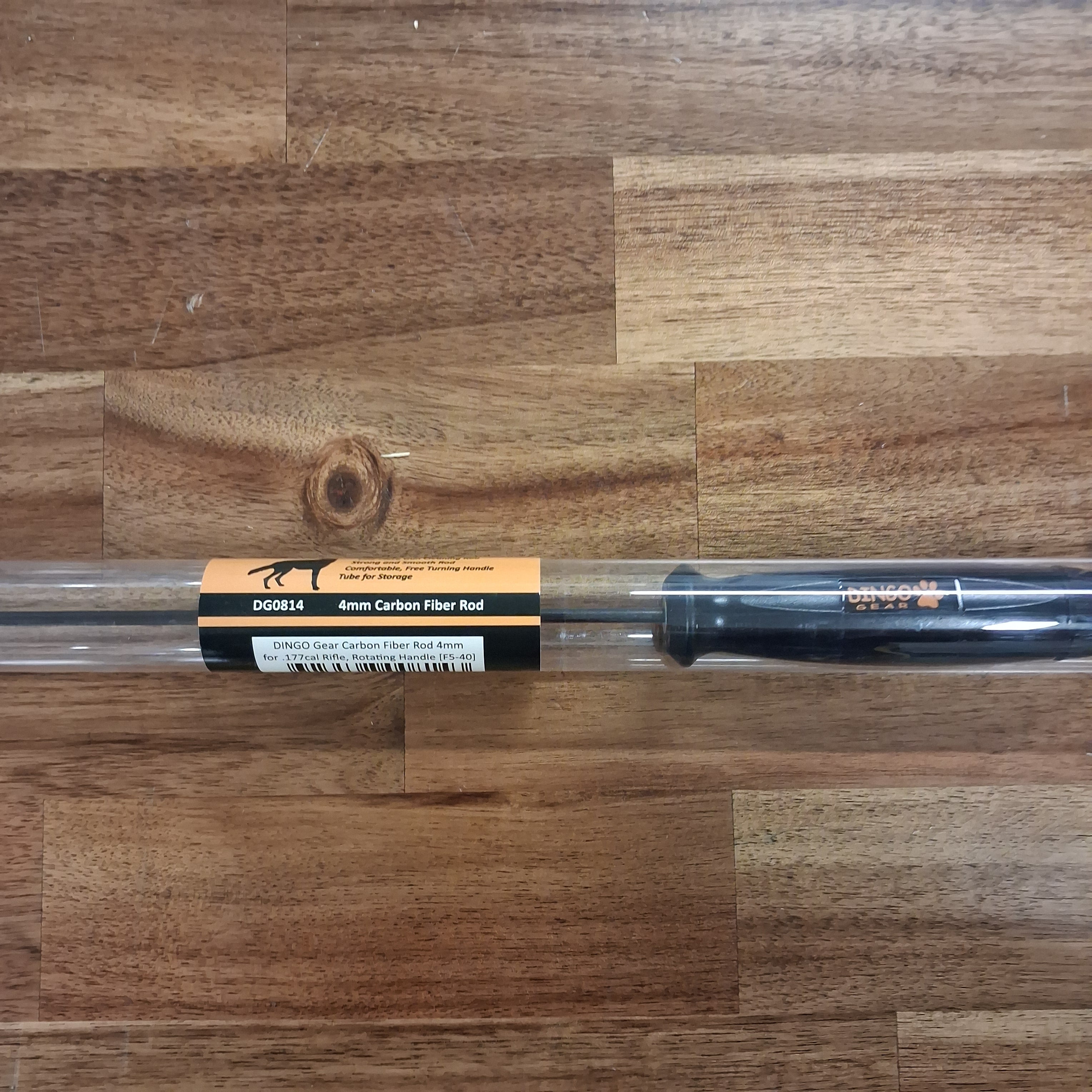 DINGO GEAR ROD CARBON FIBER 4MM FOR .177 CAL, ROTATING HANDLE