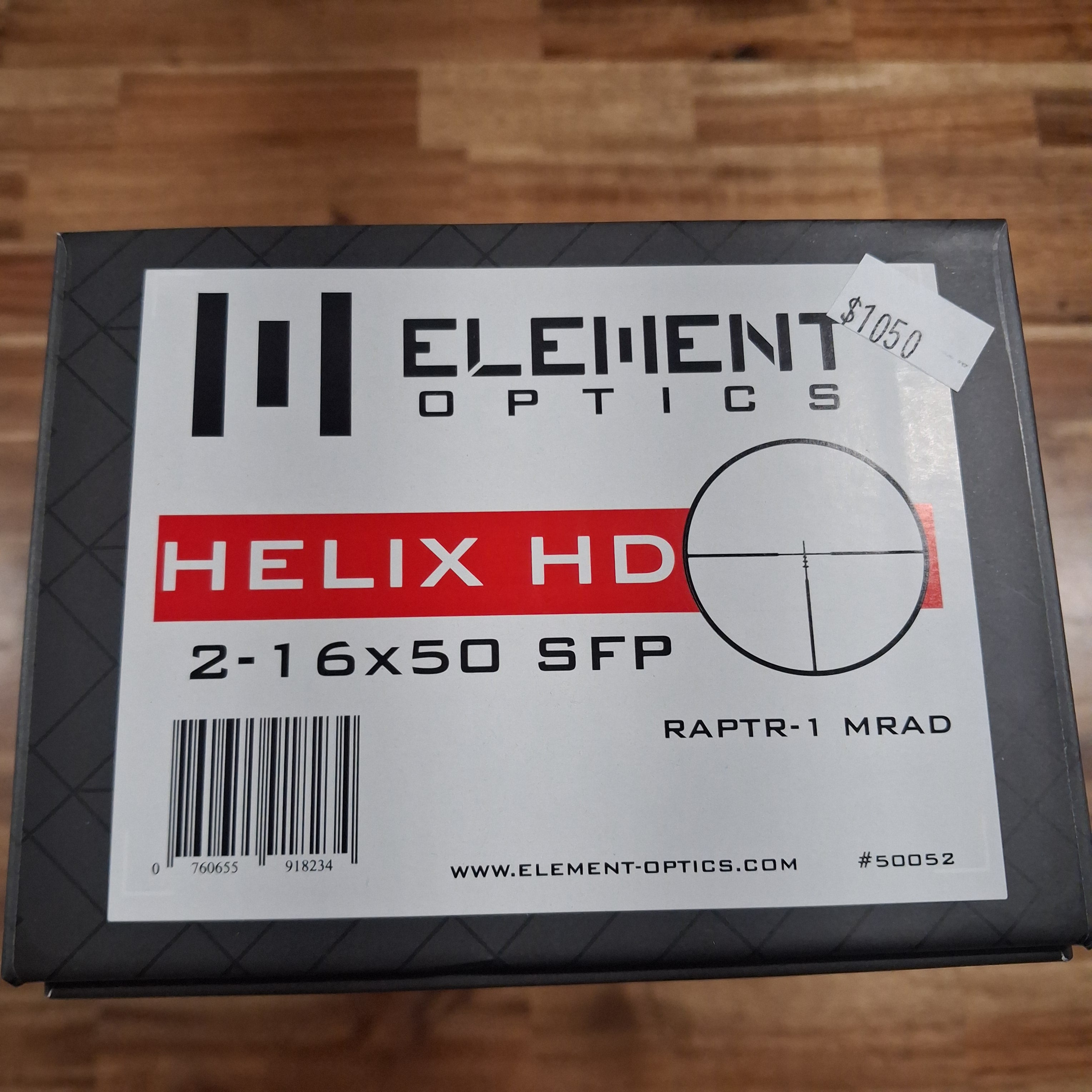 ELEMENT OPTICS HELIX HD 2-16X50 (RAPTR MRAD, SFP)