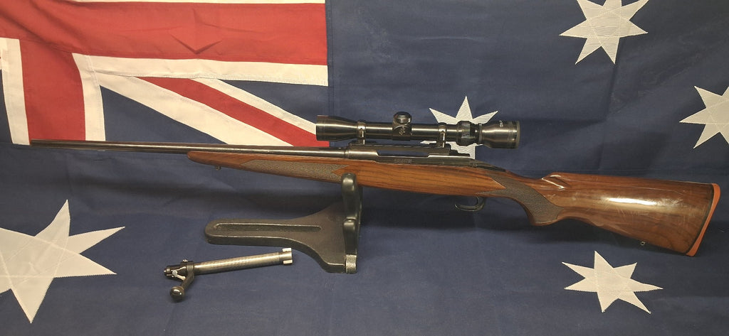 WINCHESTER M70 30-06SPRG WOOD STOCK & TASCO SCOPE & MOUNTS