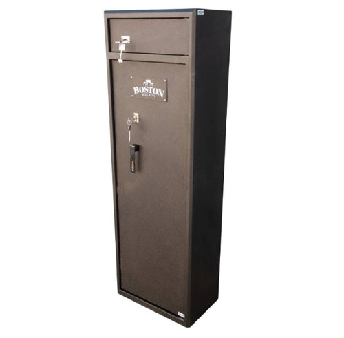 BOSTON SECURITY SAFE 10 GUN AB CAT - BLACK SLATE