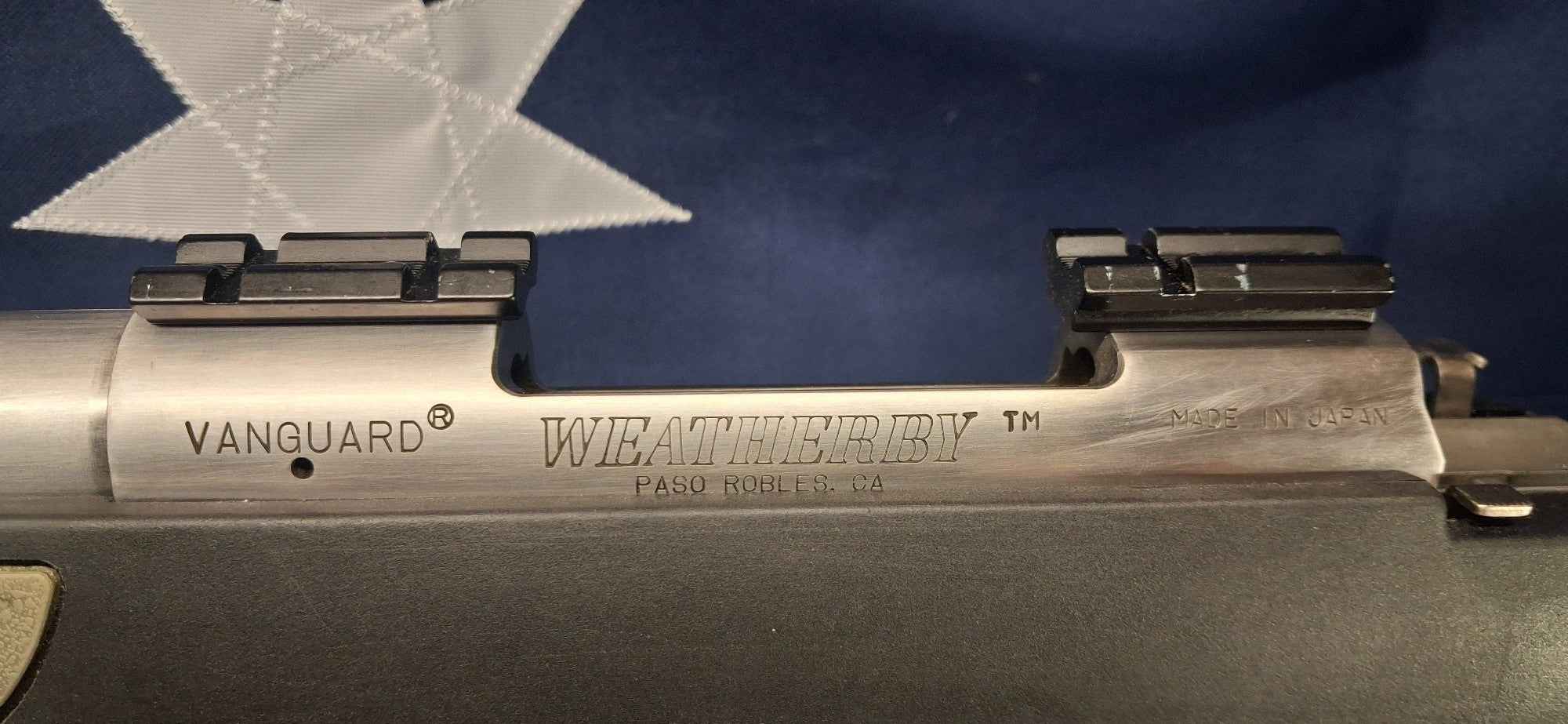 WEATHERBY VANGUARD 243WIN STAINLESS SYNTHETIC WITH WEAVER BASES