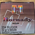 HORNADY 204 RUGER 32 GR VMAX 50 PK