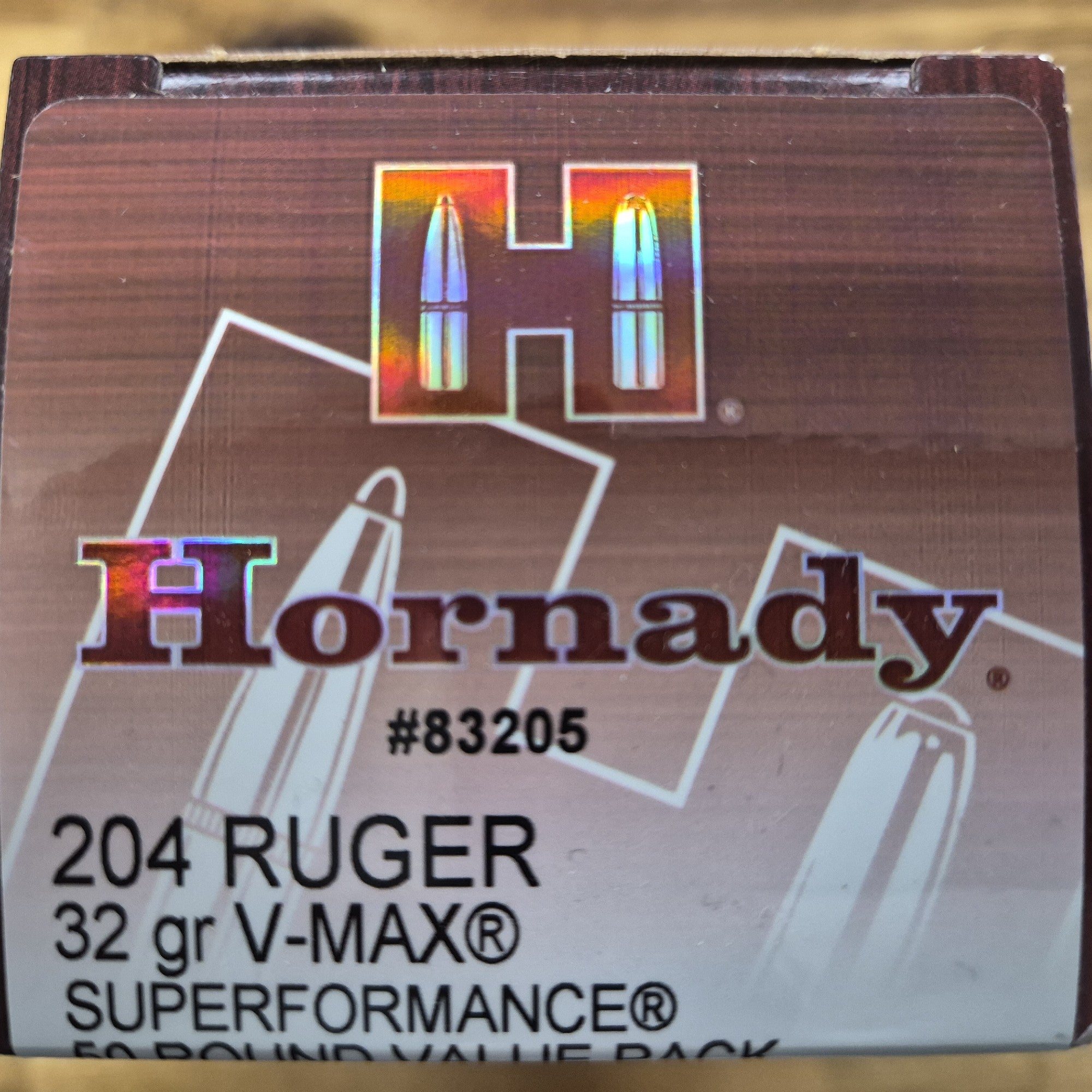 HORNADY 204 RUGER 32 GR VMAX 50 PK