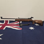ANSCHUTZ 220 177 AIR RIFLE SIDE LEVER WITH WALTHER PEEP SIGHT