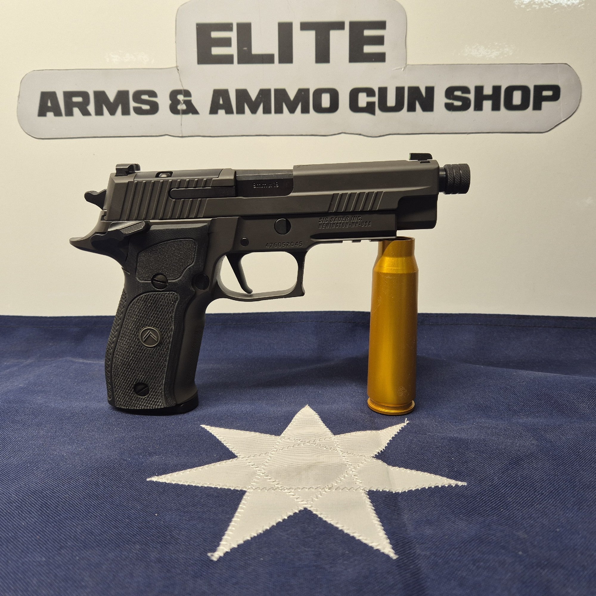 SIG SAUER P226, 9MM, 4.9IN, LEGION, GRAY BLACK G10 GRIP, (3) 10RD STEEL MAG, OPTIC READY