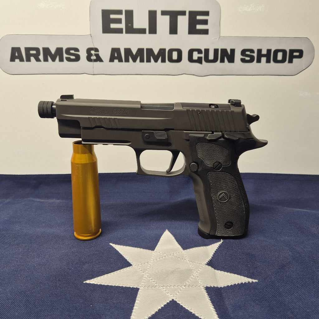 SIG SAUER P226, 9MM, 4.9IN, LEGION, GRAY BLACK G10 GRIP, (3) 10RD STEEL MAG, OPTIC READY