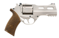 CHIAPPA RHINO 40DS NICKEL 4" MEDIUM WALNUT GRIP 6 ROUND 357 MAG