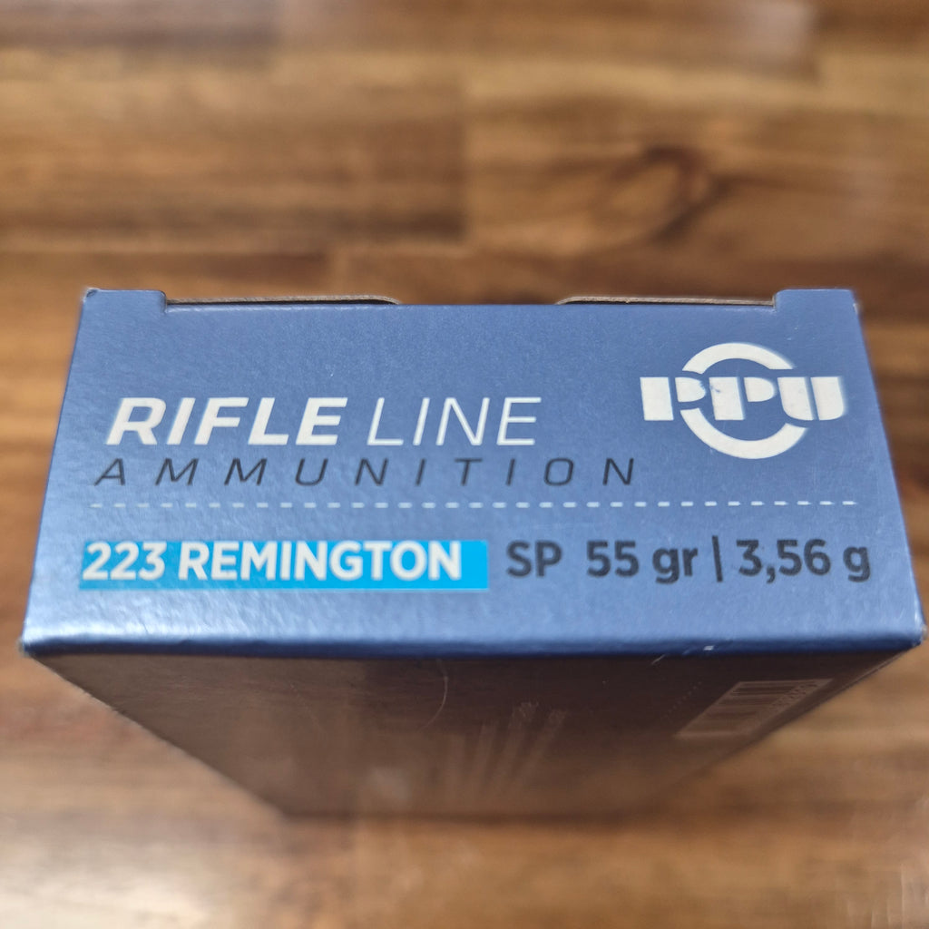 PPU 223 REM 55GR SOFT POINT 20PK RIFLE LINE