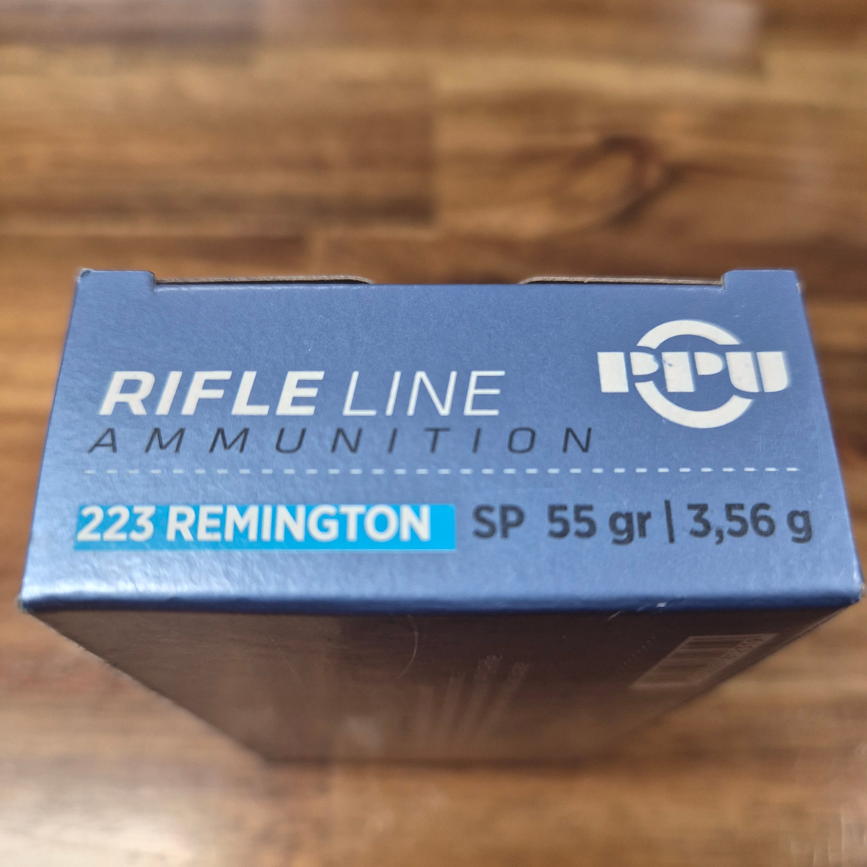 PPU 223 REM 55GR SOFT POINT 20PK RIFLE LINE