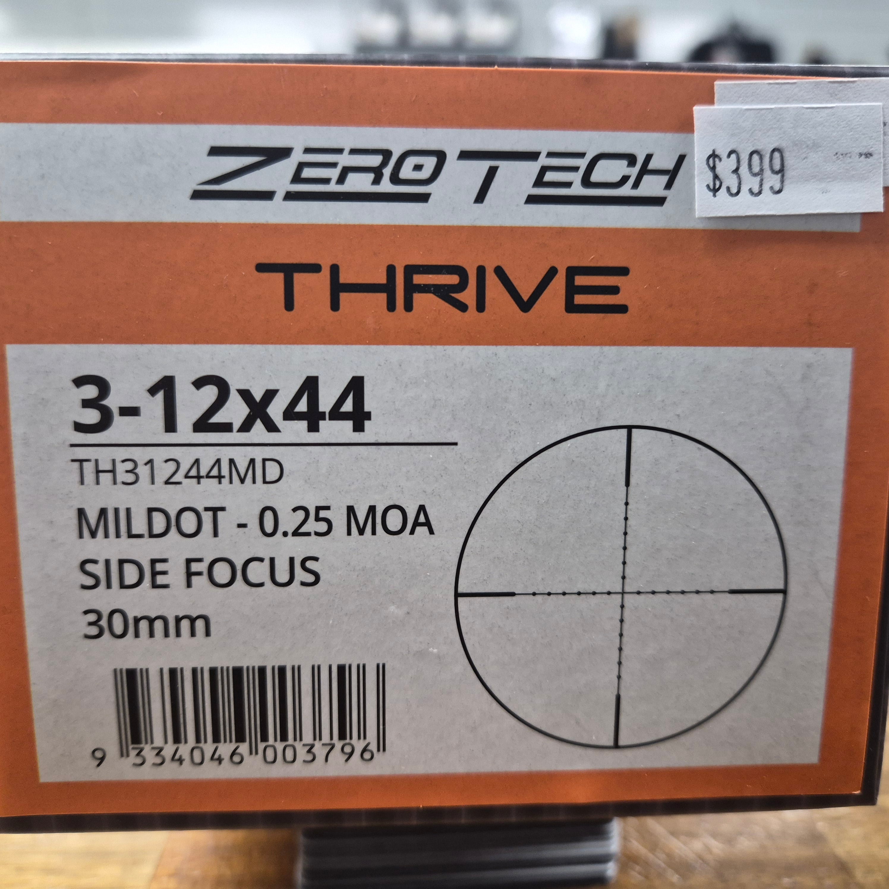 ZT THRIVE 3-12X44 MILDOT ZEROTECH TH31244MD