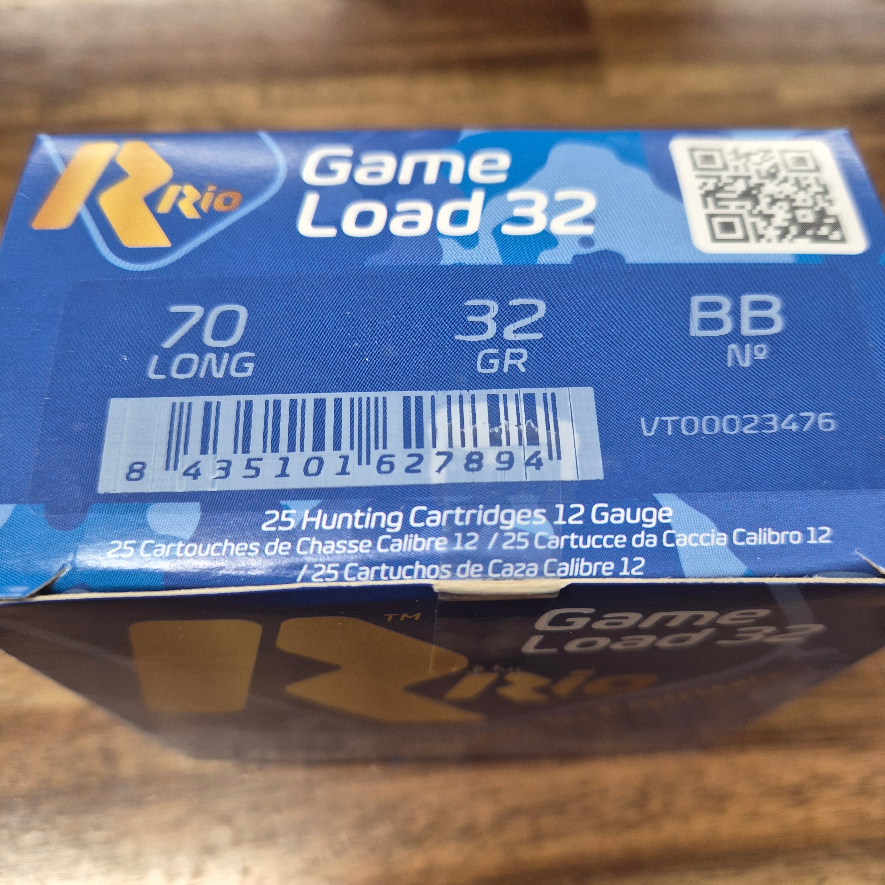 RIO GAME LOAD 12GA 32GM (BB)