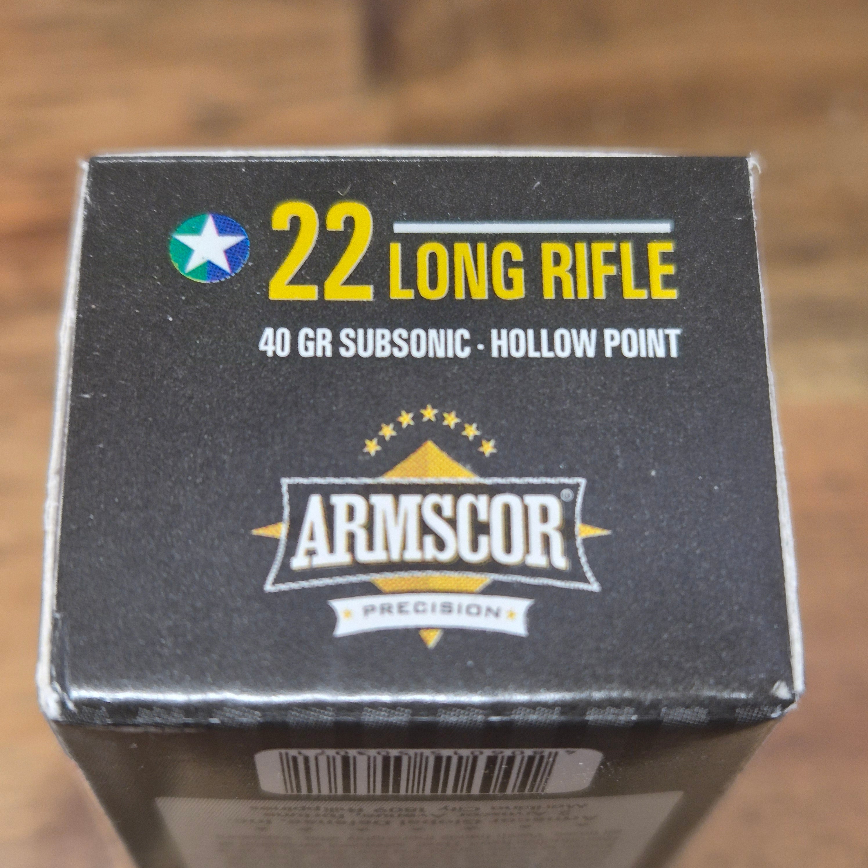 ARMSCOR 22LR SUBSONIC 40GR HP PKT 50