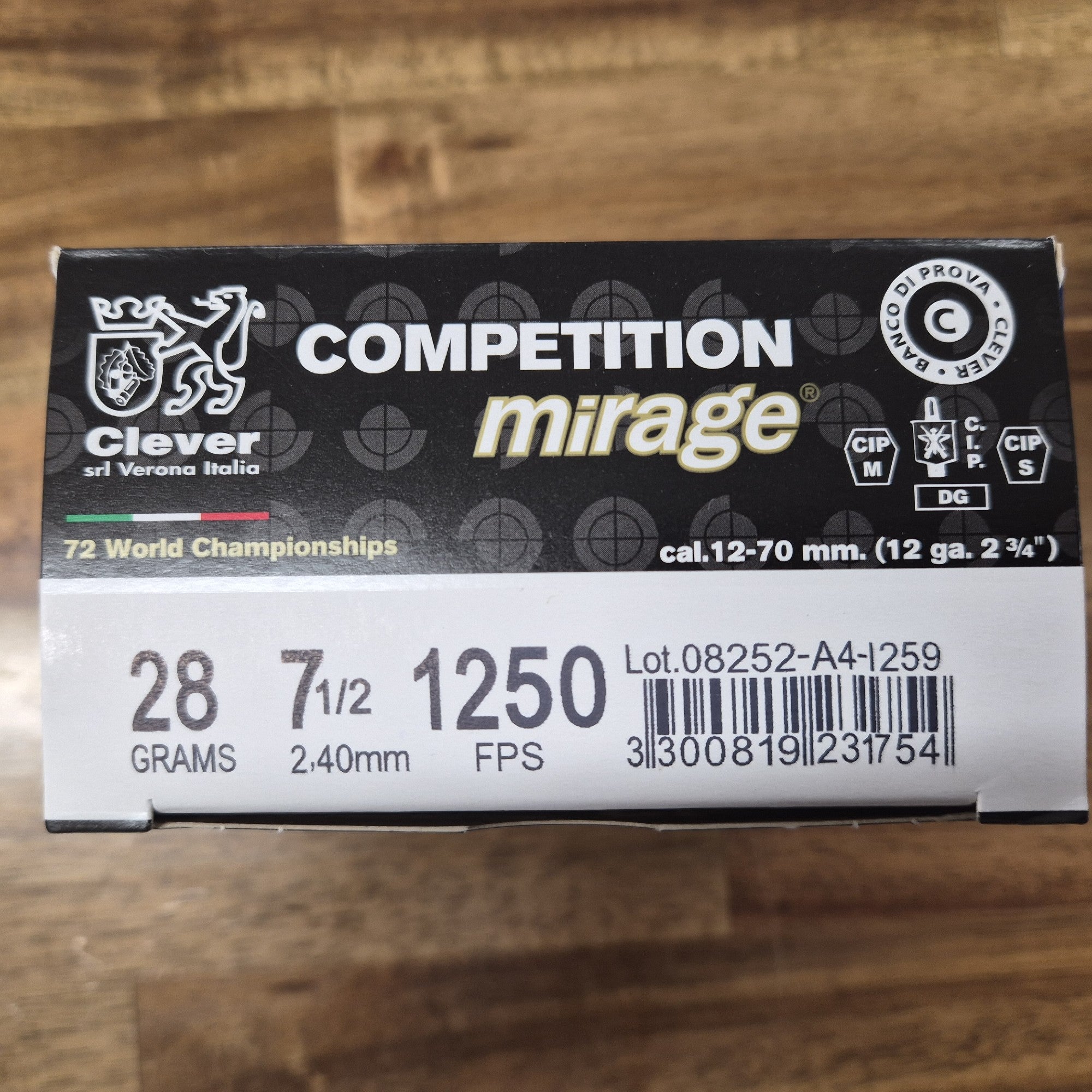 CLEVER MIRAGE 1250 FPS 28GM 12G #7.5 25PK