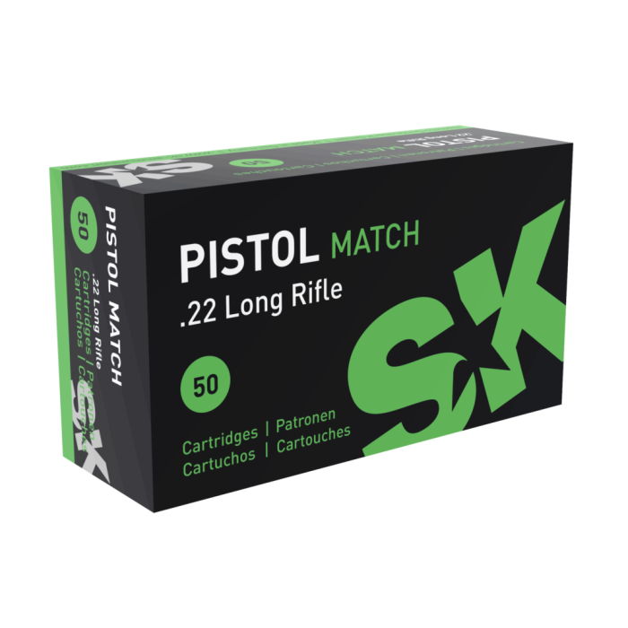 SK 22LR PISTOL MATCH 40GR LRN (50PK)