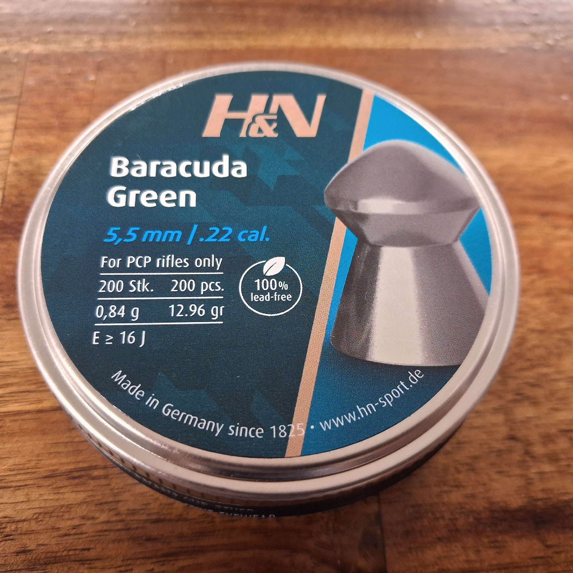 H&N BARACUDA GREEN 22AIR 250PK