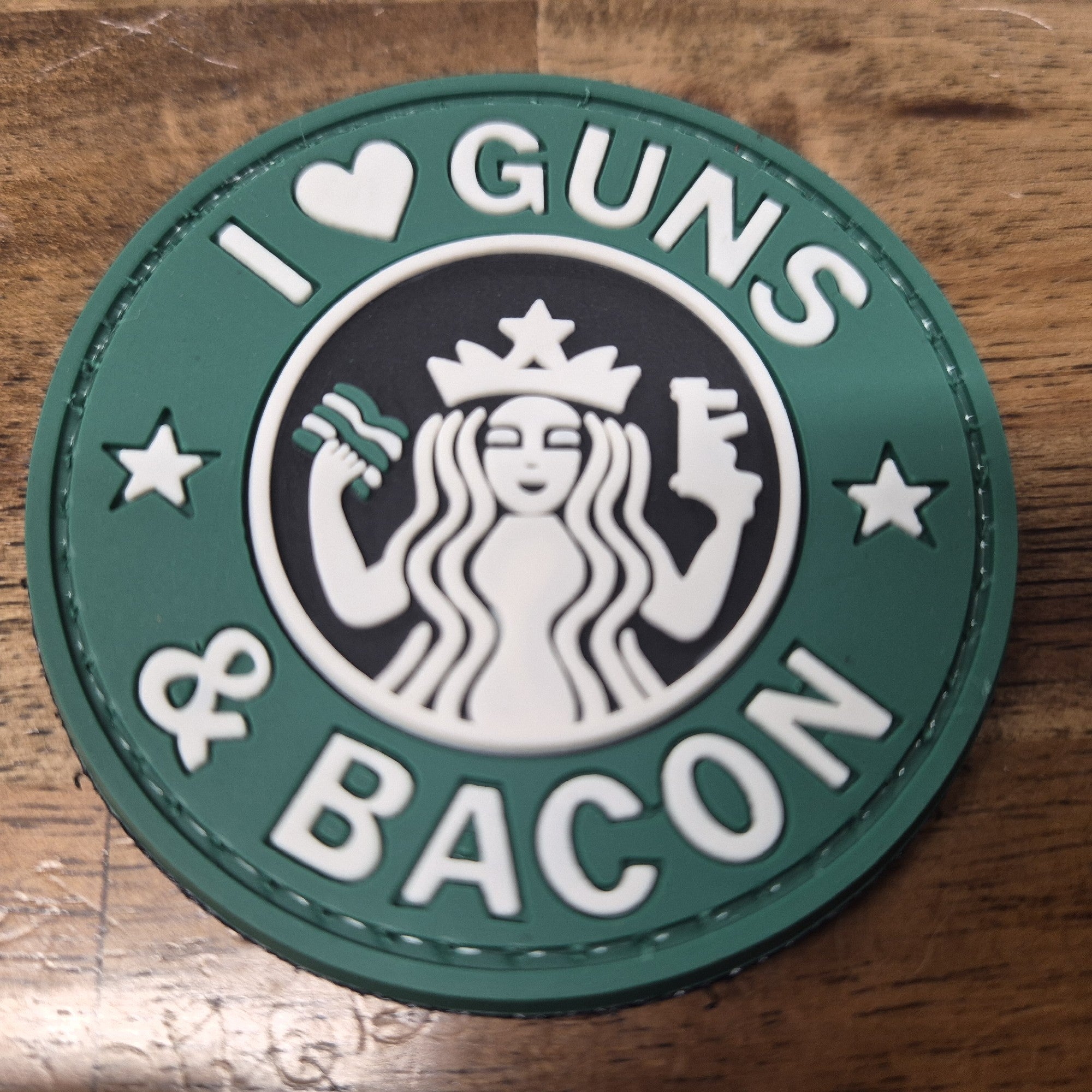 MERICA LIFE I LOVE GUNS & BACON PATCH