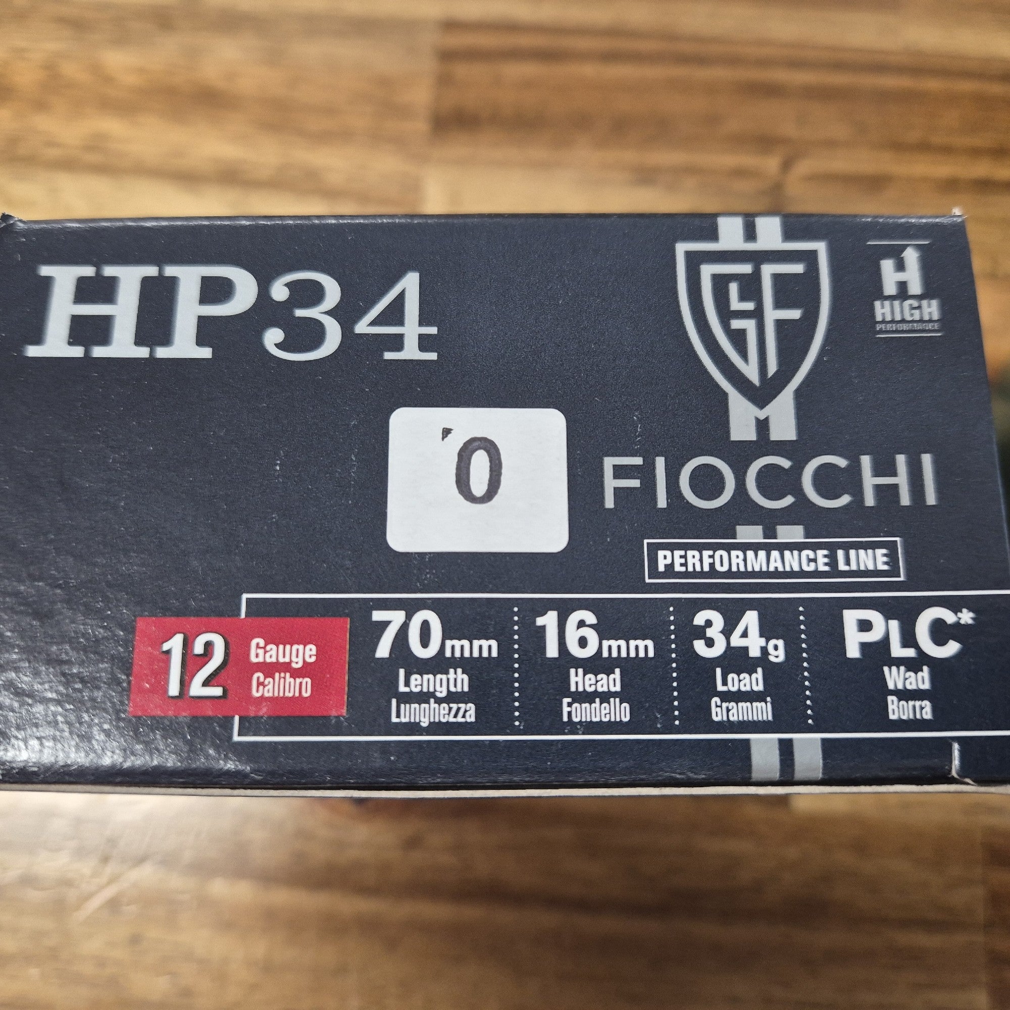 FIOCCHI 12G 34GM #0 (BB) 1375 FPS 25 PKT